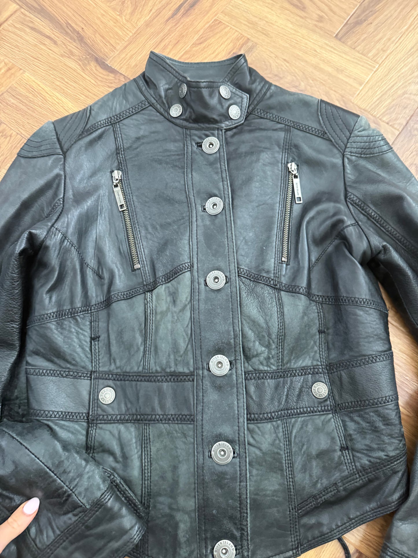 Leather Corset Jacket (UK12)