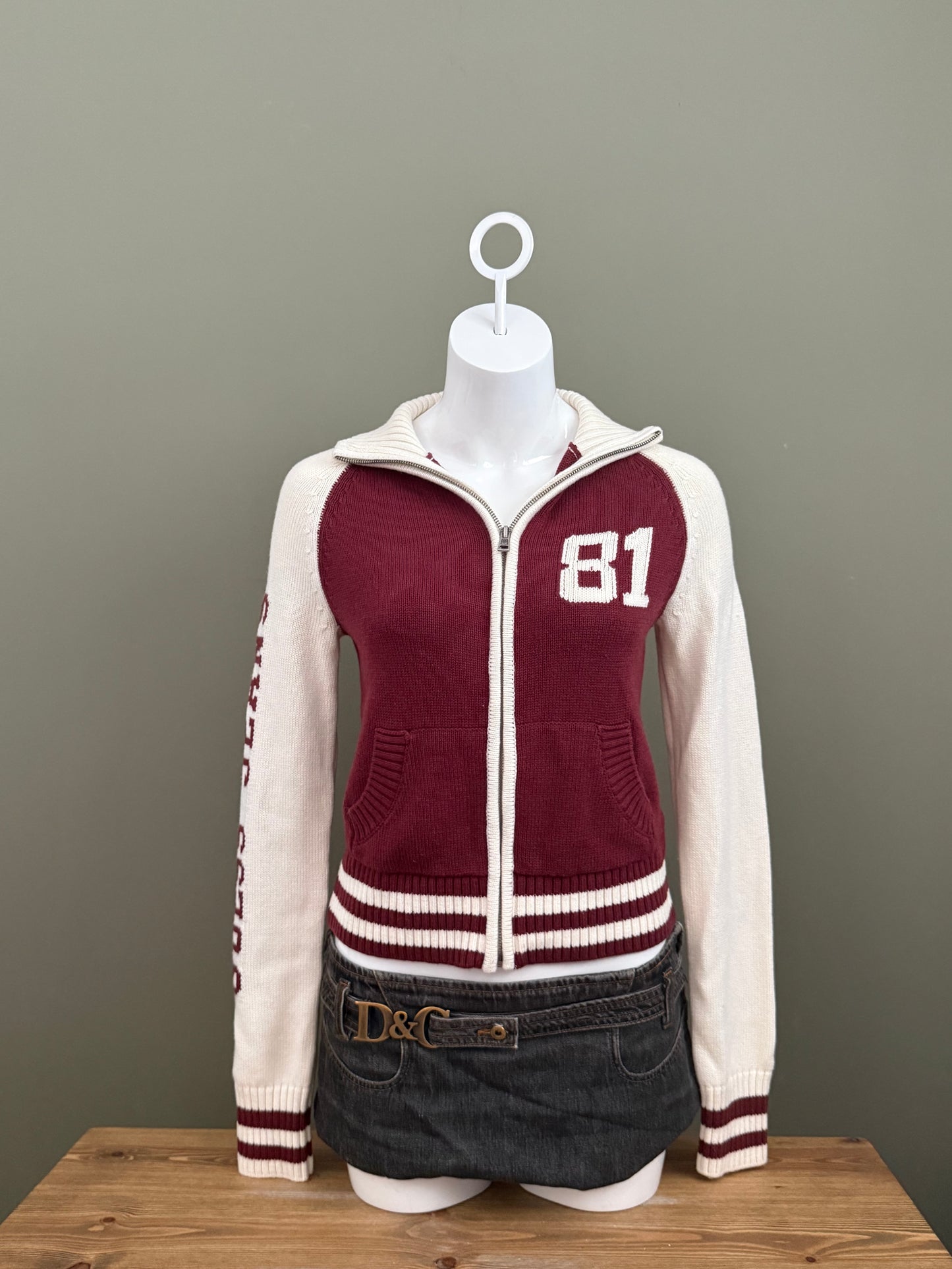 Guess Knitted Zip Jumper (S)