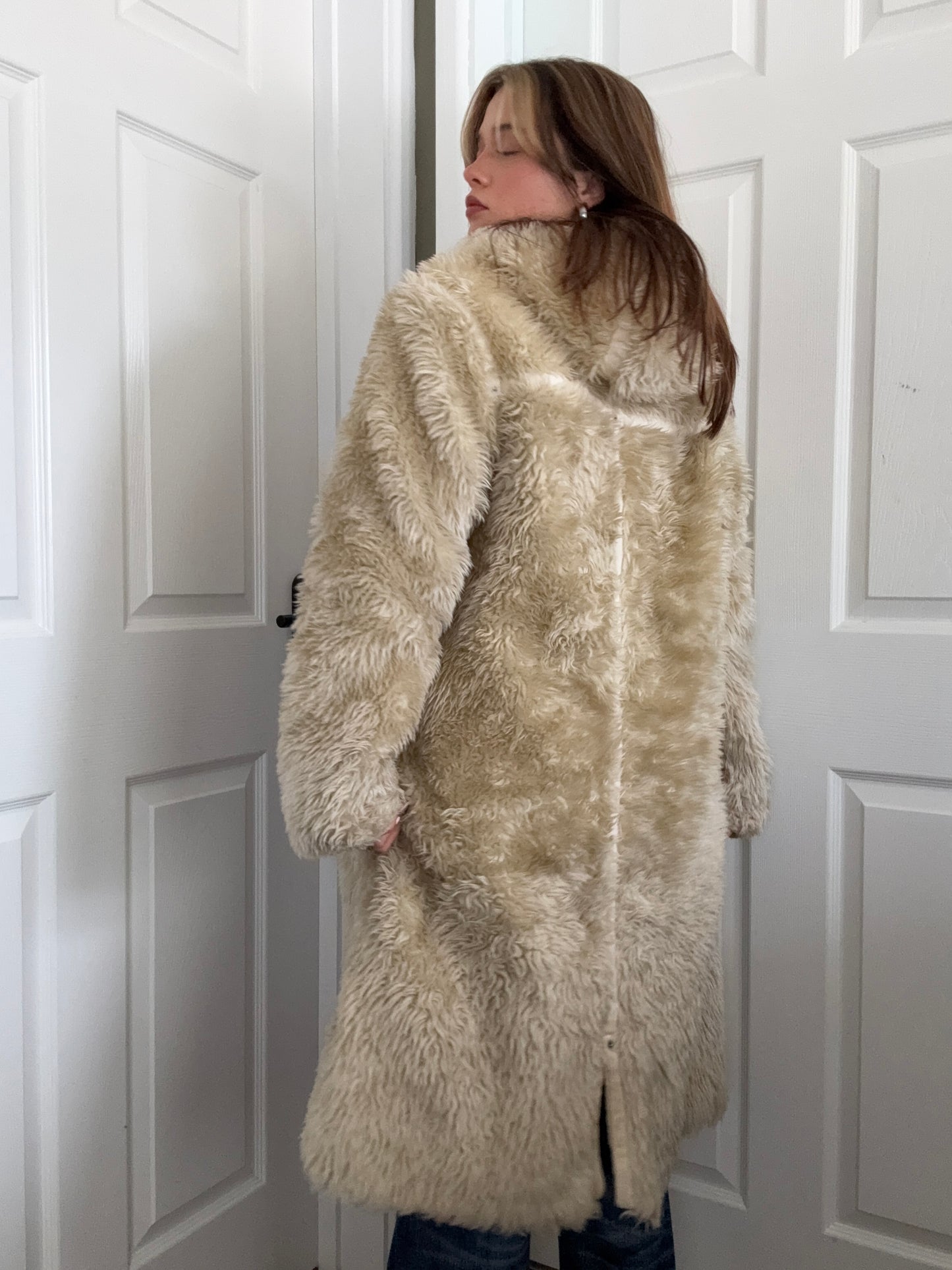 Diesel Faux Fur Yetti Coat (S)