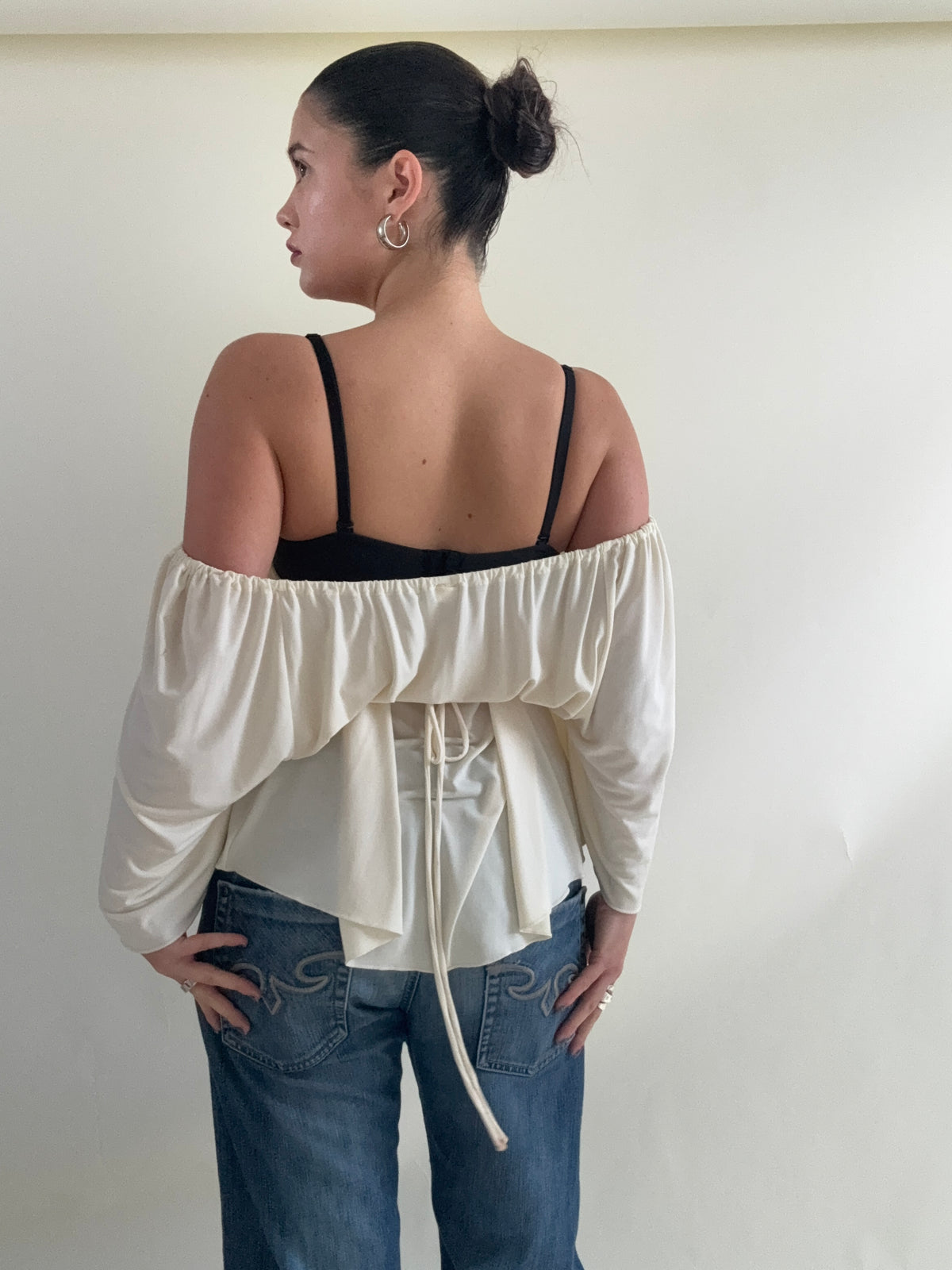 Off The Shoulder Tie Top (UK16)