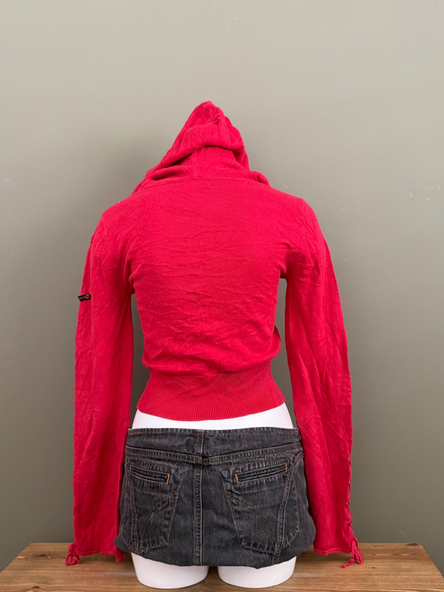 DKNY Hooded Lace Up Jumper (M)