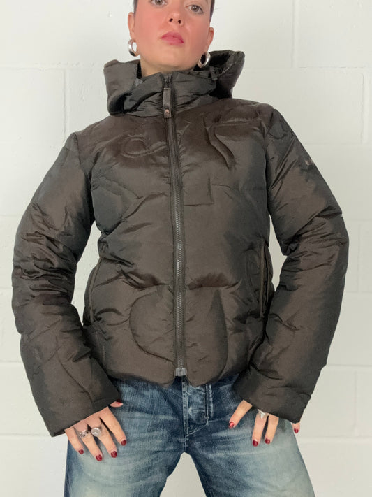 Firetrap Brown Puffer Jacket (M)