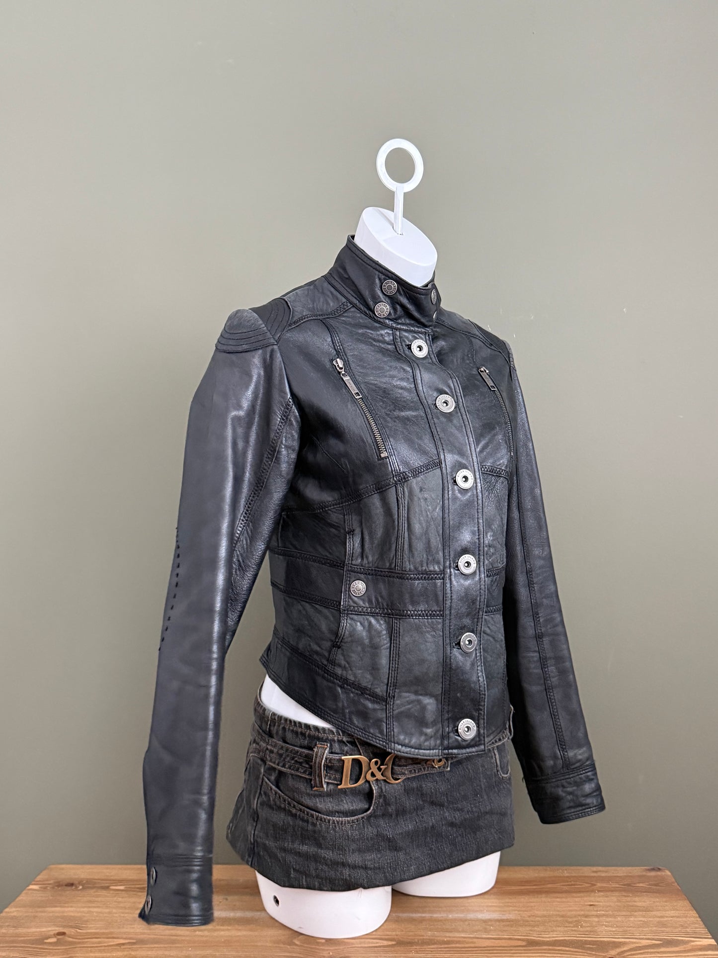 Leather Corset Jacket (UK12)