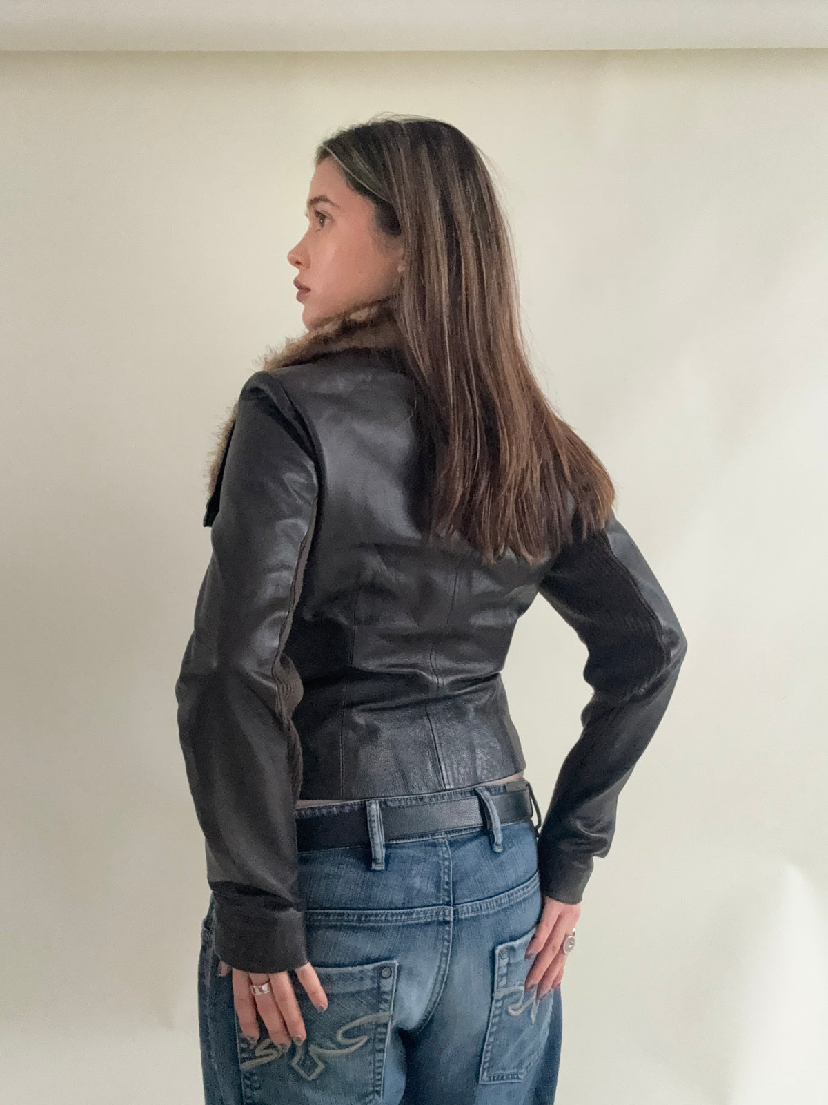 Morgan De Toi Asymmetric Leather Jacket (S)