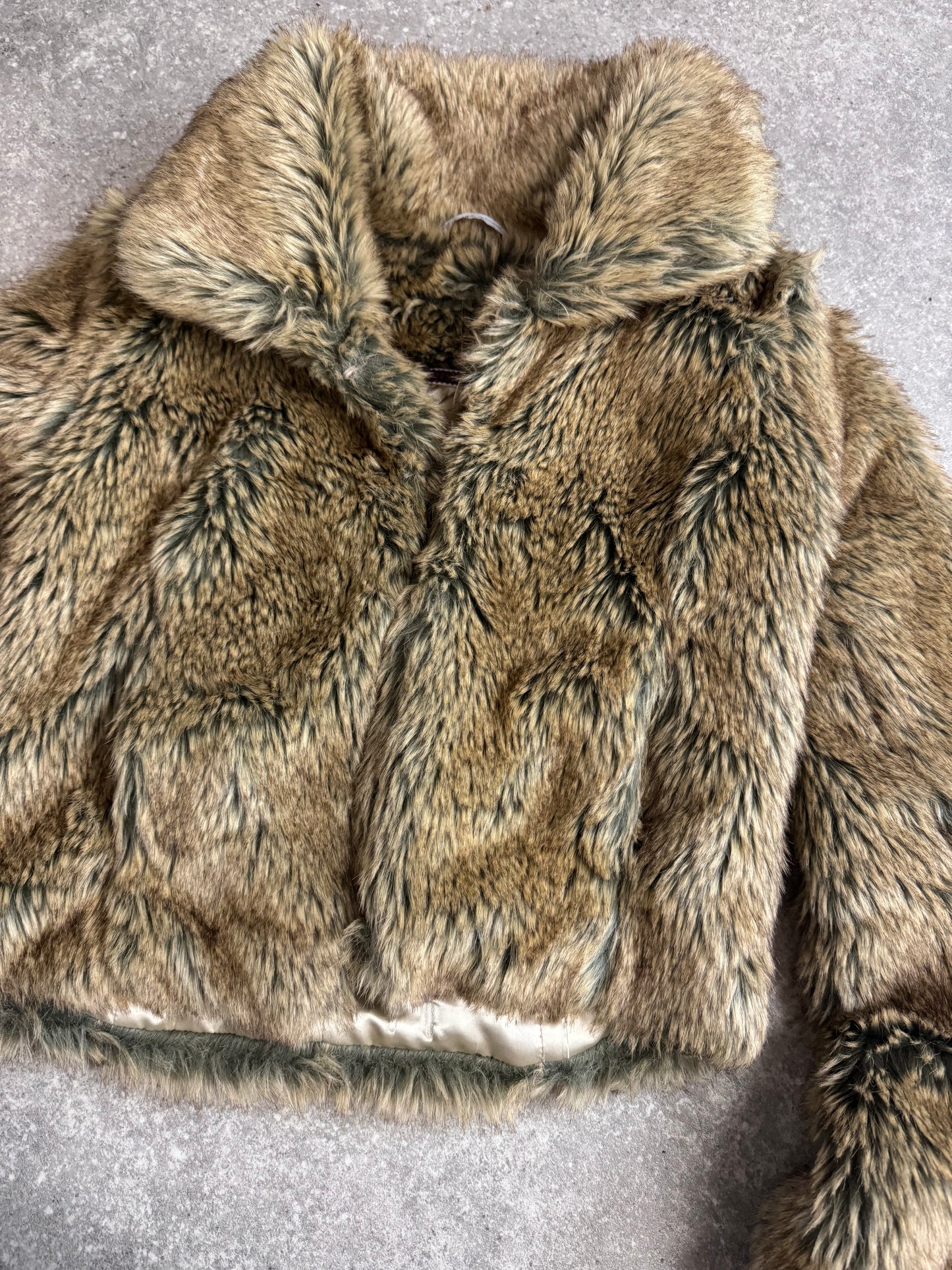 Y2K Faux Fur Jacket (UK10)