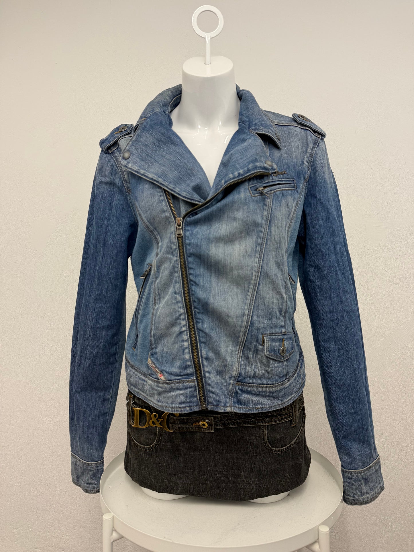 Diesel Denim Biker Jacket (L)