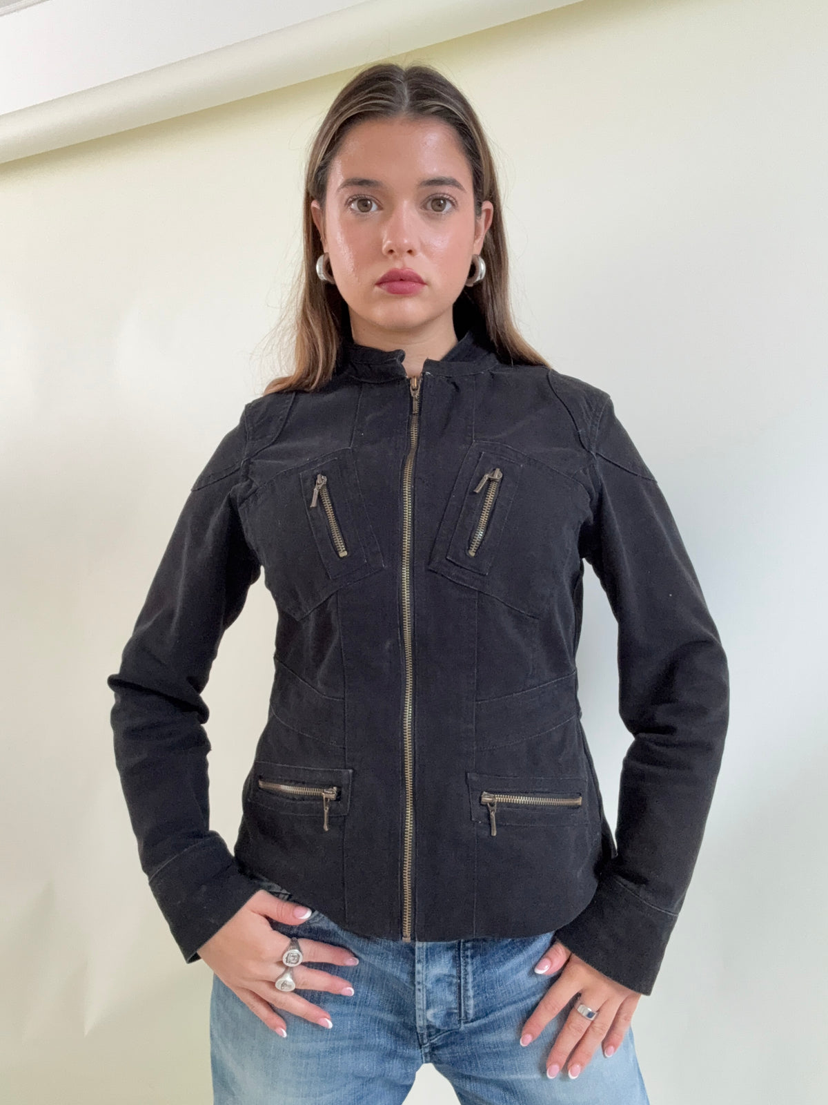 Y2K Cargo Utility Jacket (UK12)
