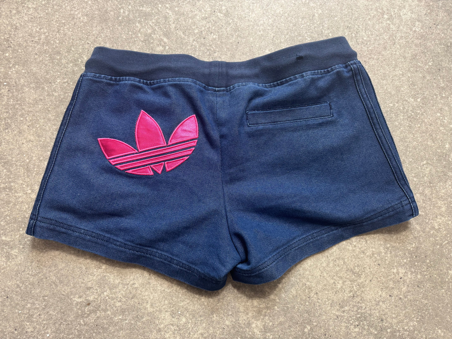 Adidas Denim Look Mini Shorts (36)