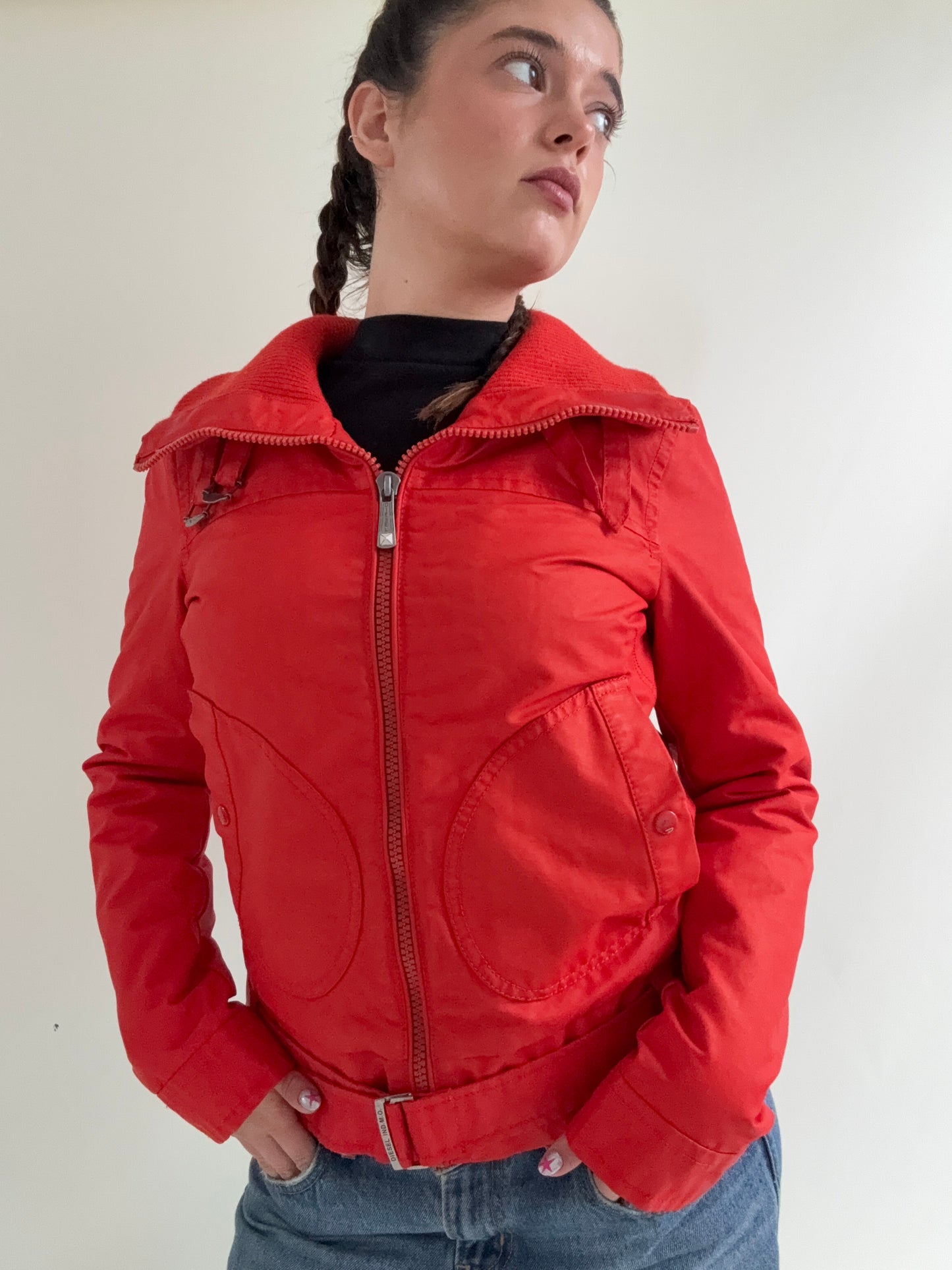 Diesel Red Bomber Jacket (S)