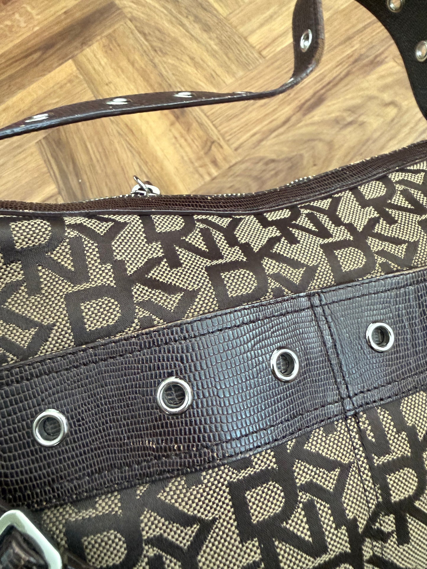DKNY Monogram Shoulder Bag