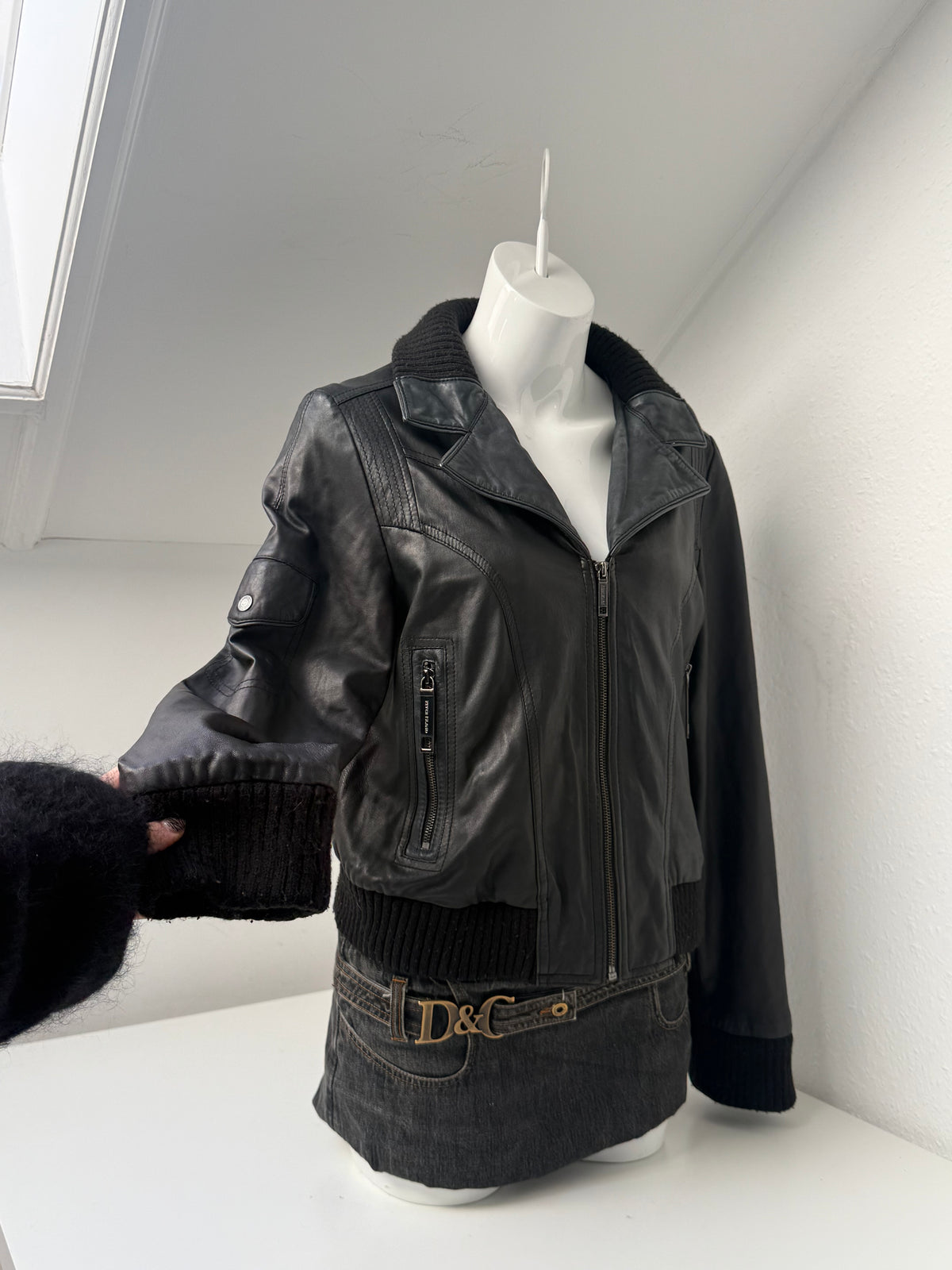 Vintage Leather Jacket (UK16)