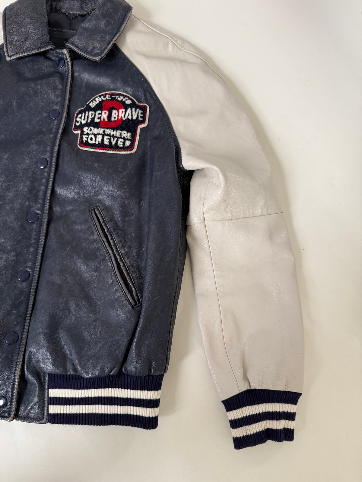 Diesel Leather Bomber Jacket (S)