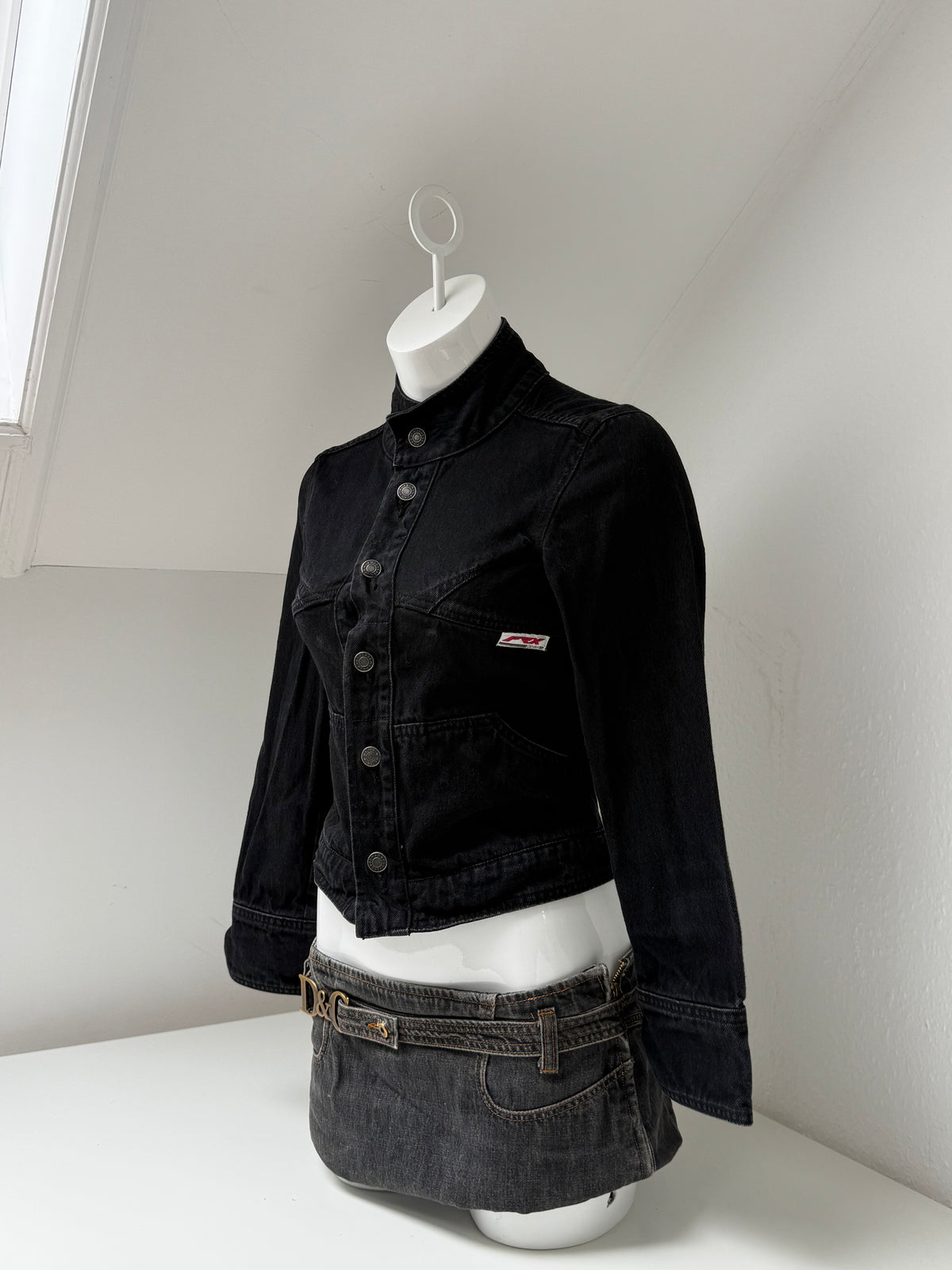Y2K Black Corset Jacket (S)