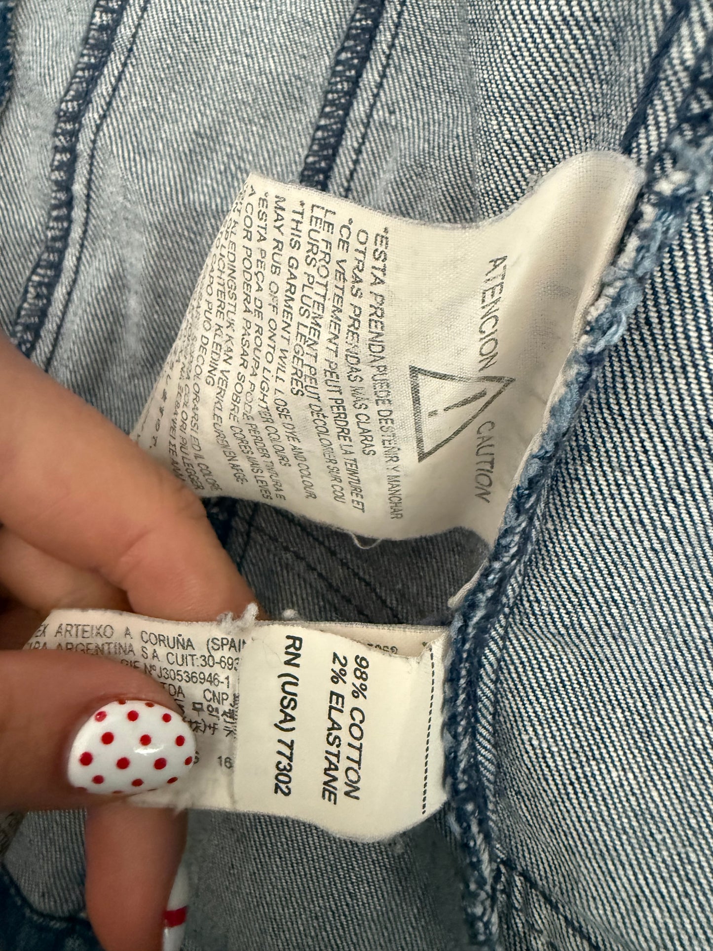 Fitted Denim Military Jacket (S)