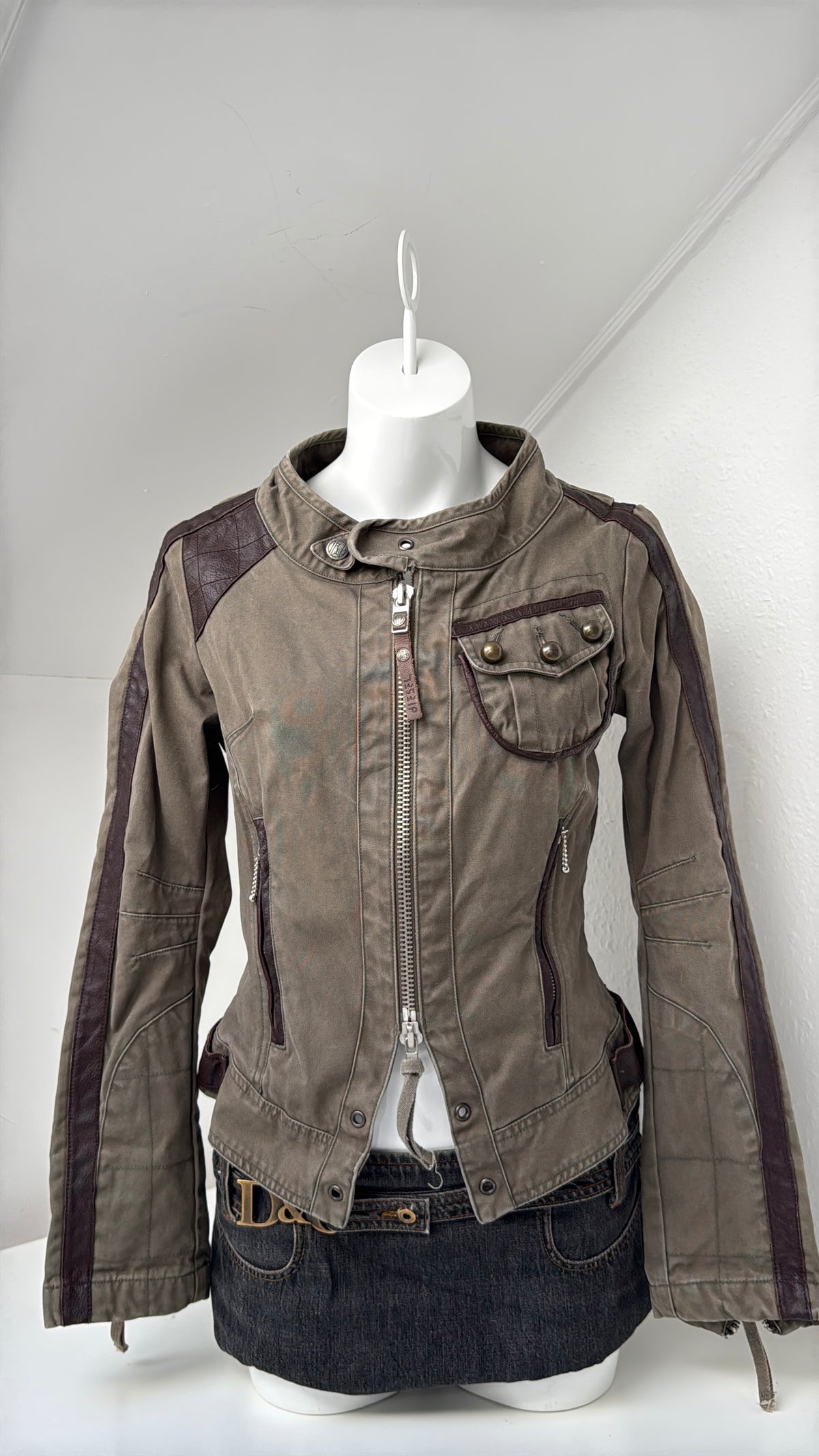 Vintage Diesel Fitted Utility Jacket (M)