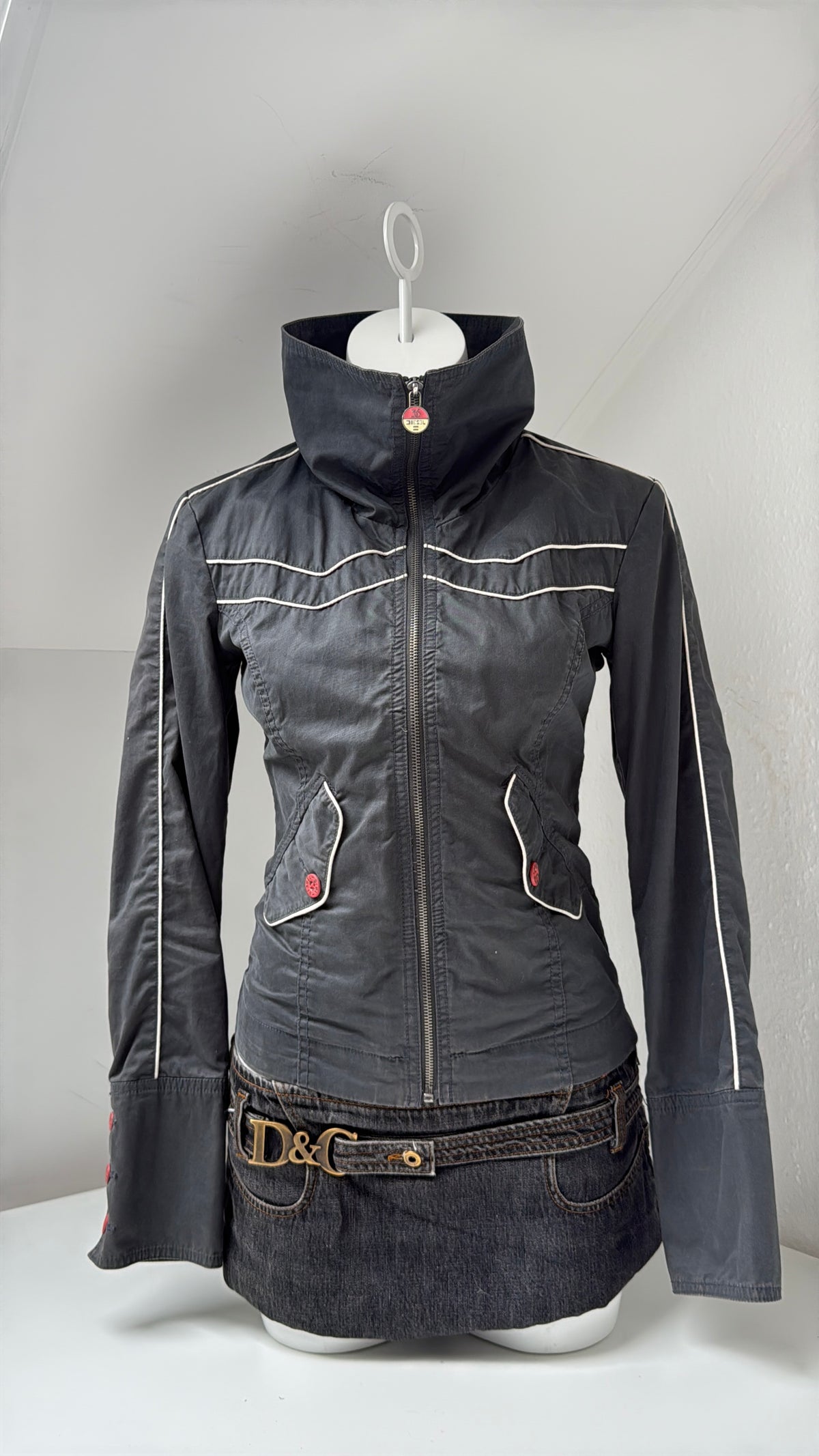 Vintage Diesel Funnel Neck Jacket (S)