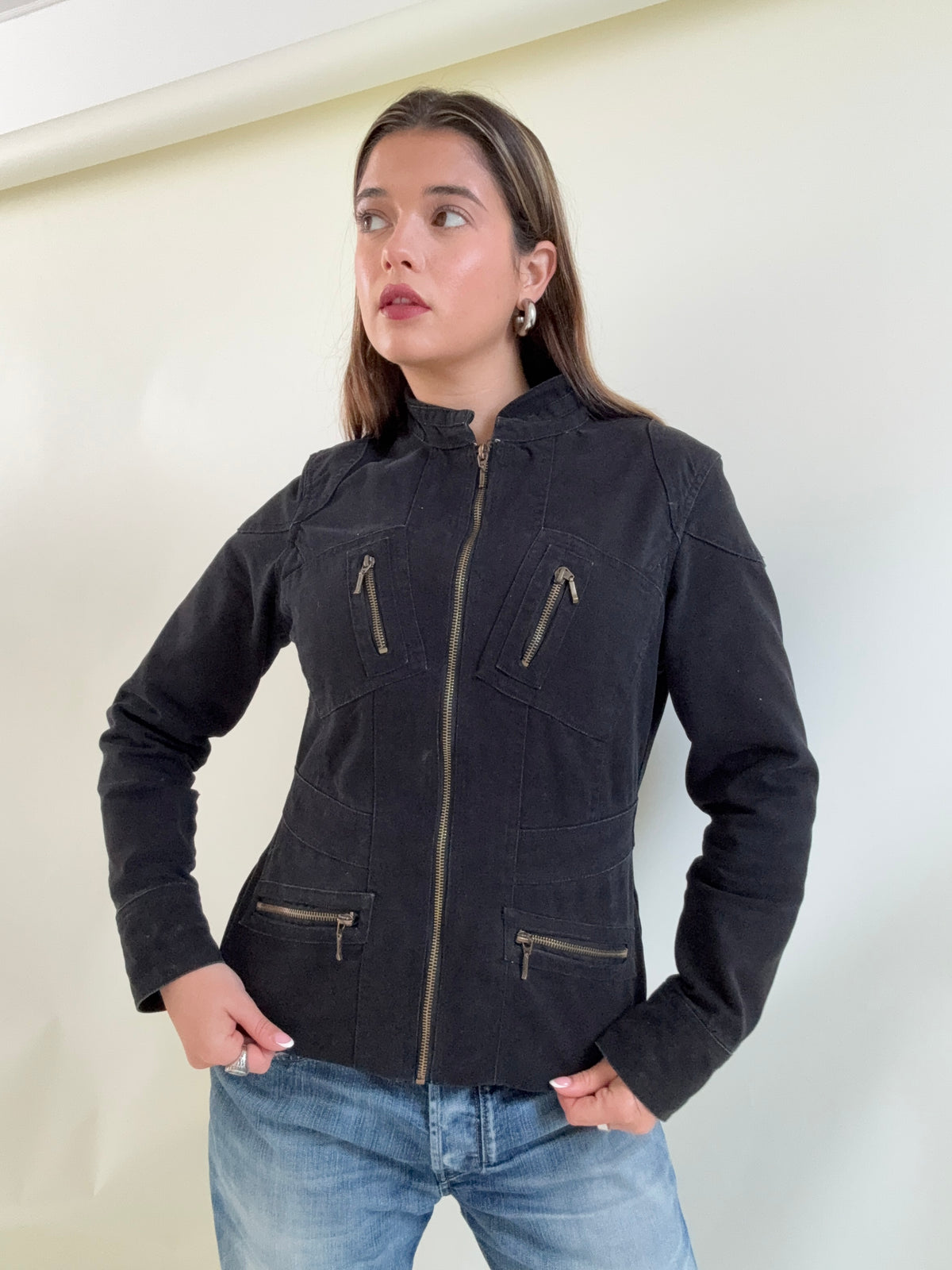 Y2K Cargo Utility Jacket (UK12)