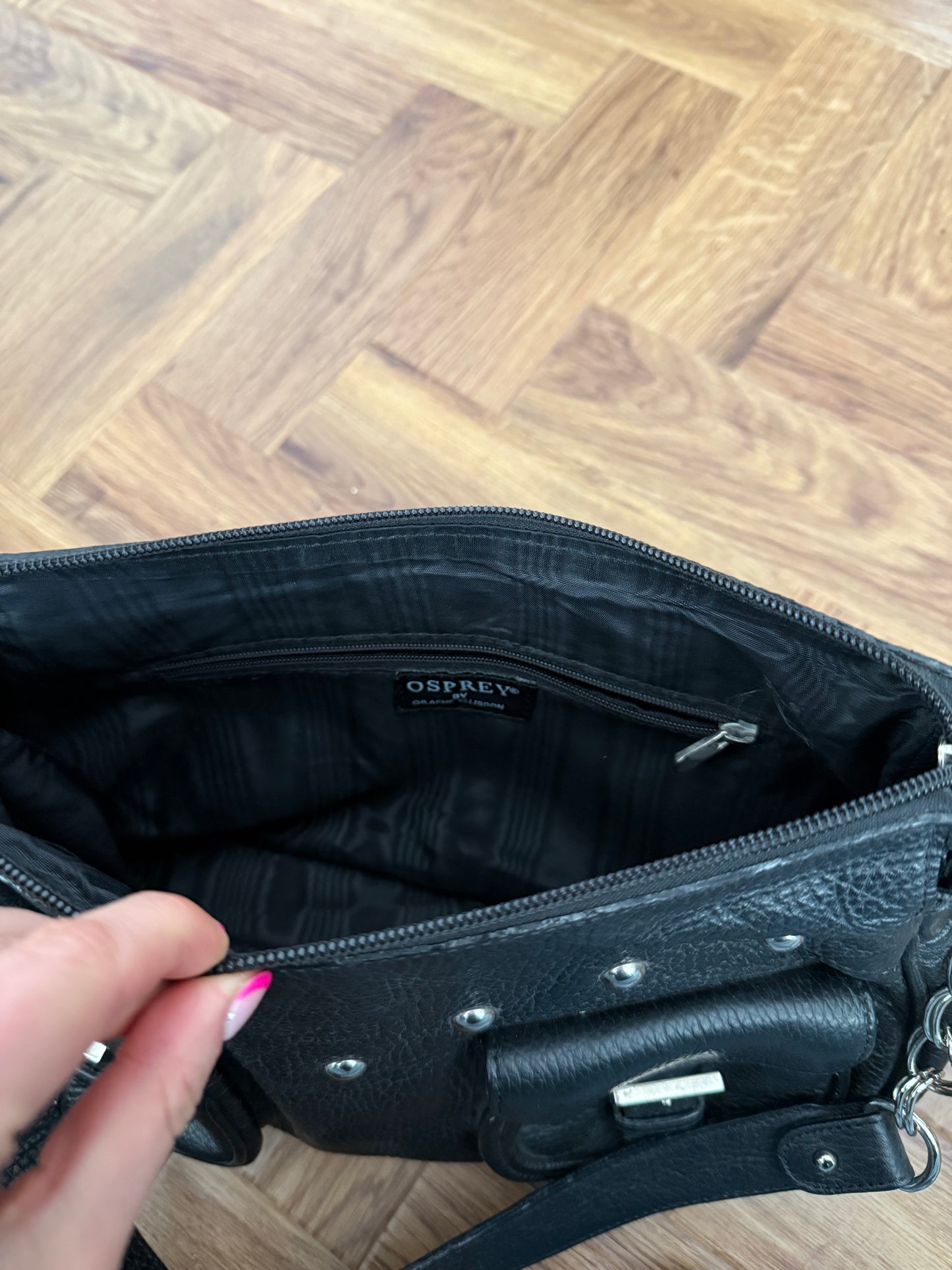 Leather Buckle Handbag