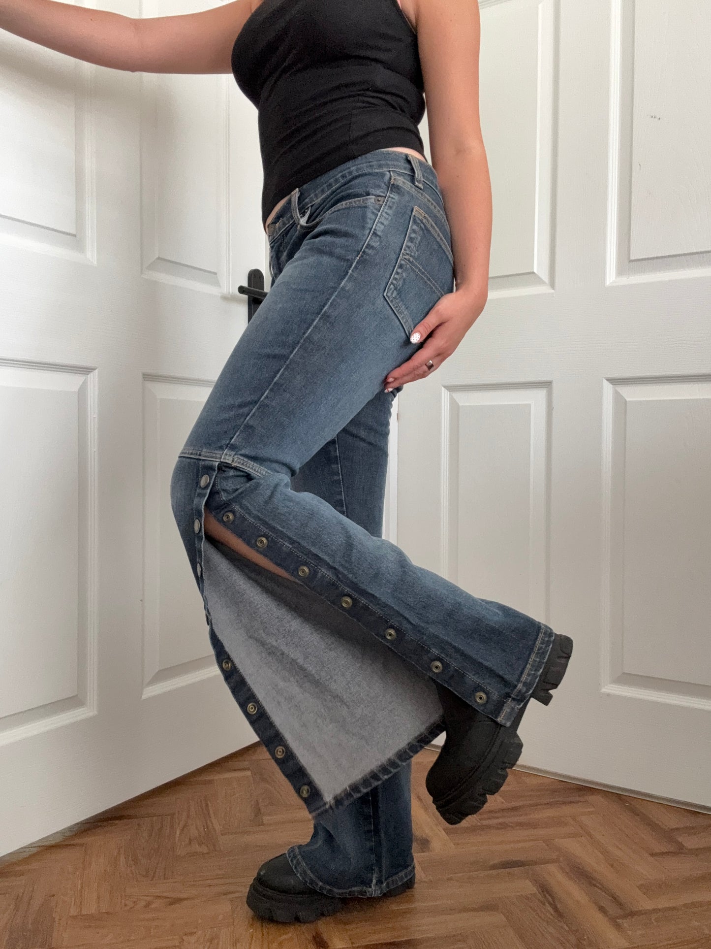 Polo Jeans Ralph Lauren Flared Popper Jeans
