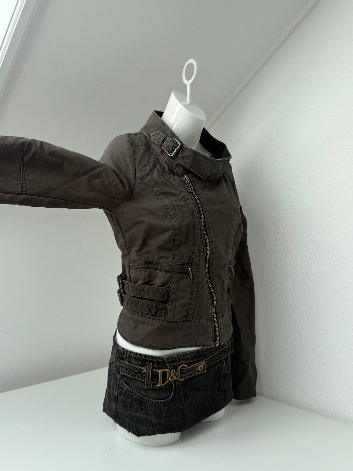 Diesel Cropped Utility Jacket (L)