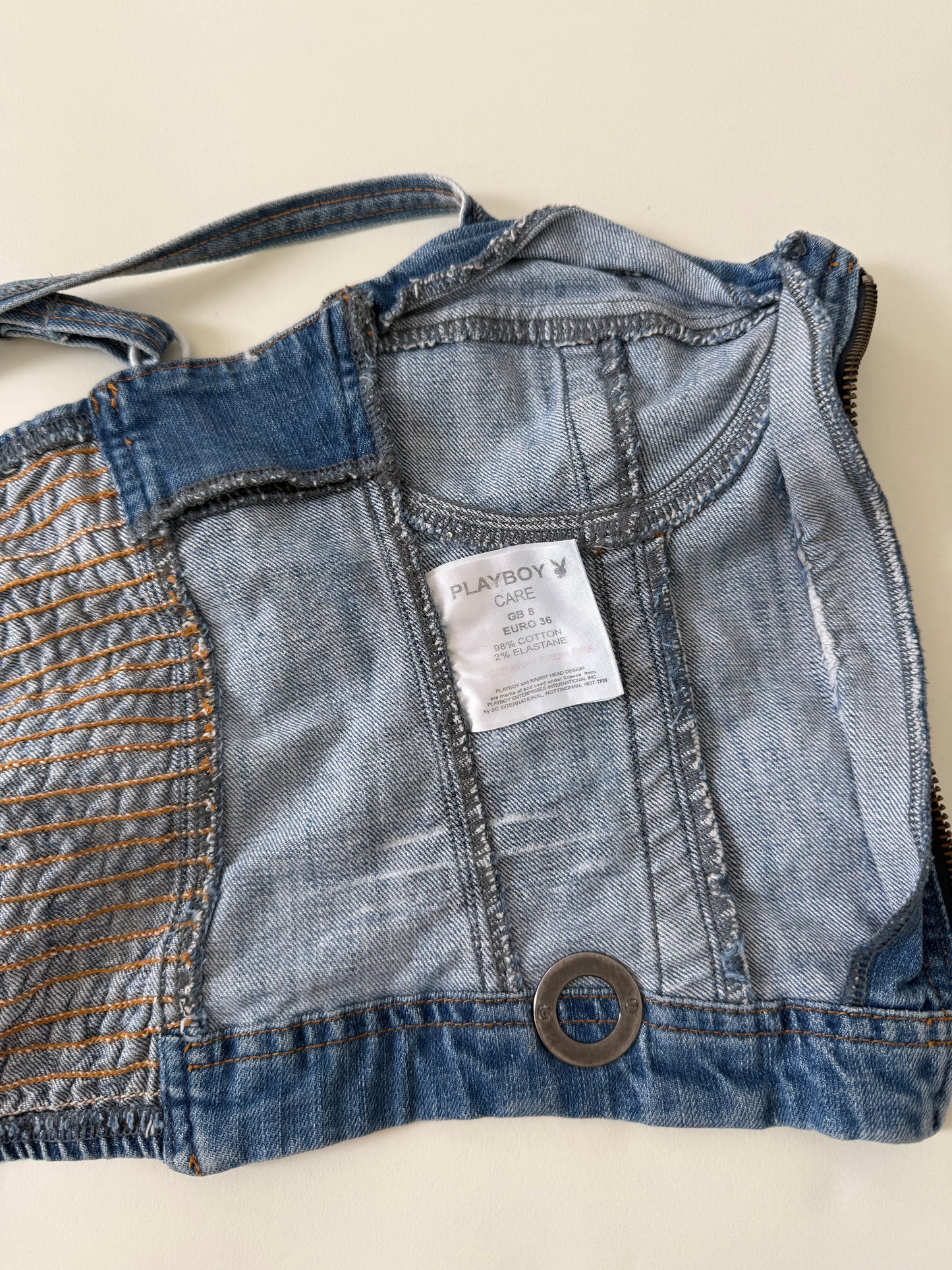 Playboy Denim Corset (UK8)