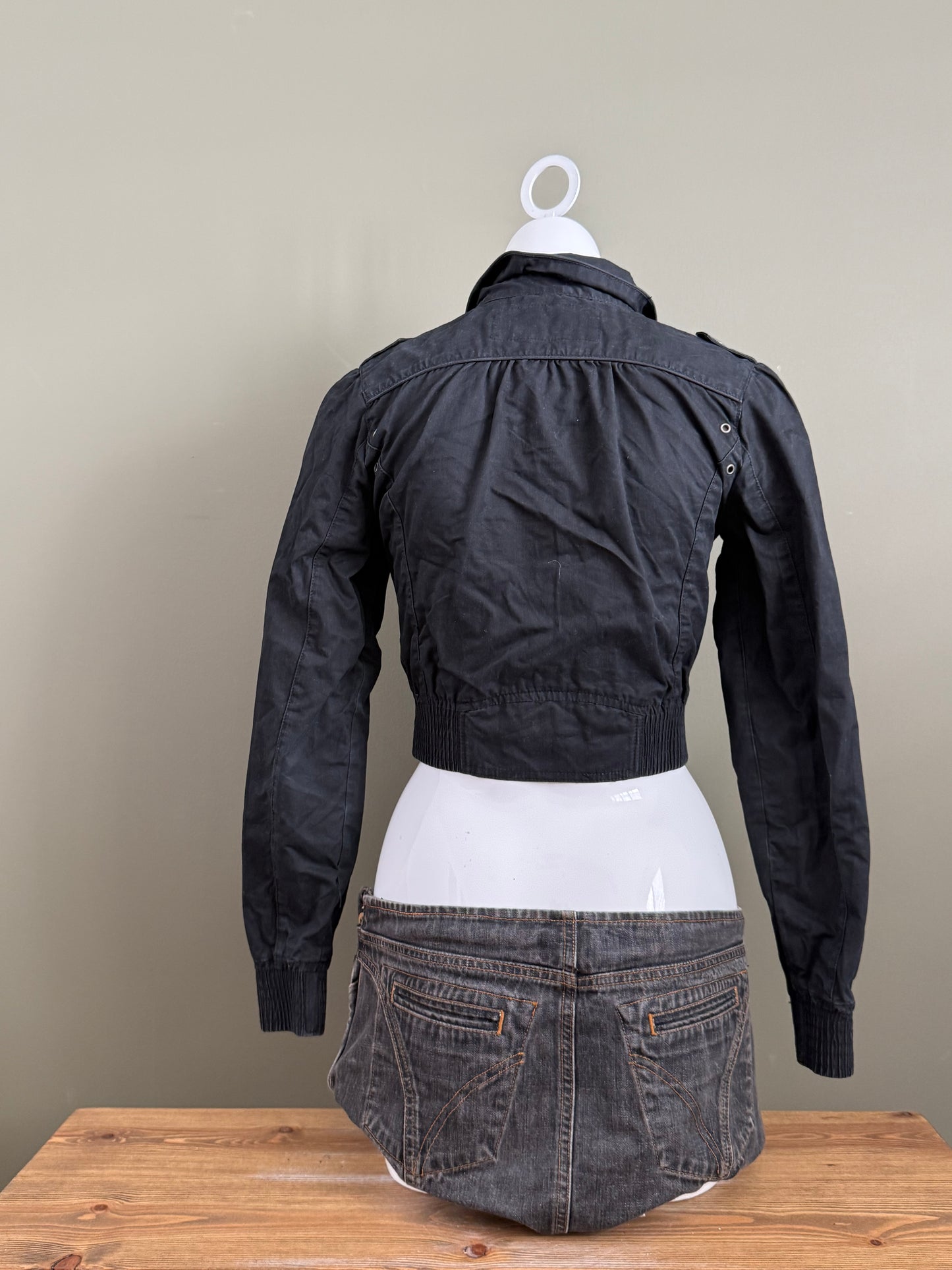 Jane Norman Crop Bomber Jacket (UK8)