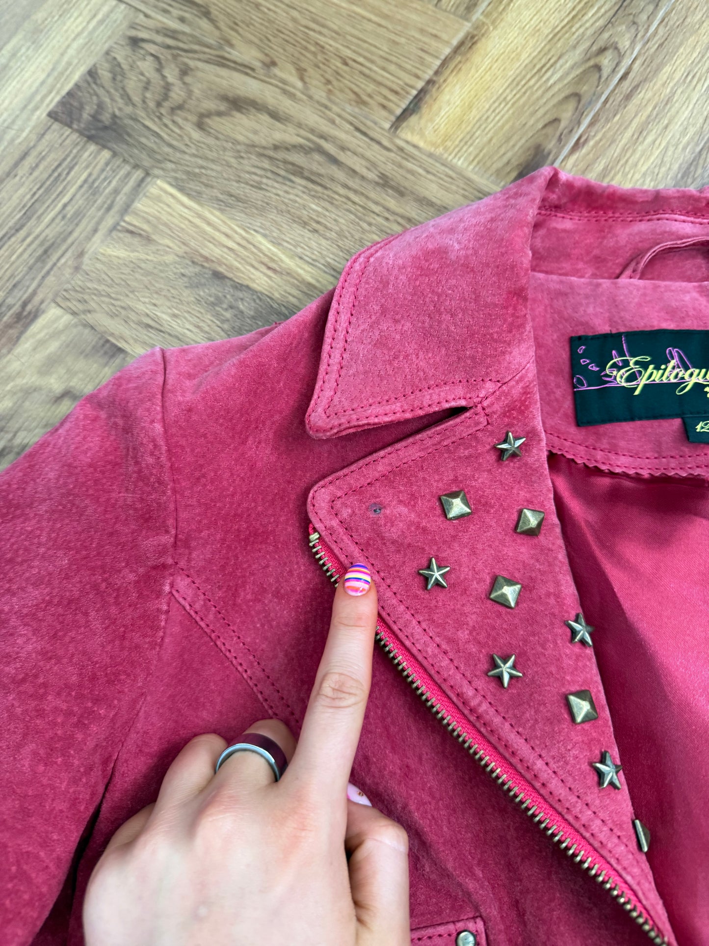 Red Suede Jacket (UK12)