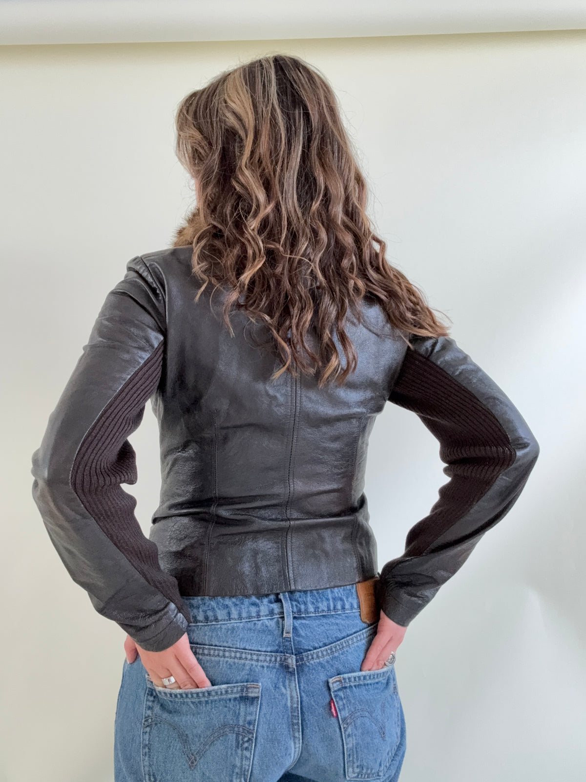 Morgan De Toi Leather Asymmetric Jacket (XS)