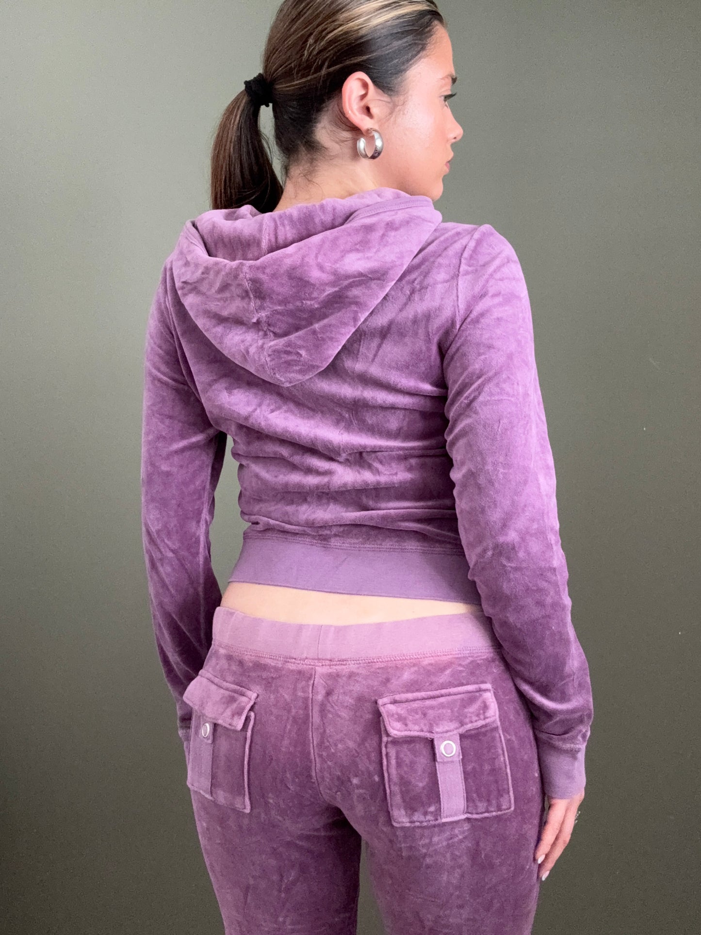Juicy Couture Purple Velour Tracksuit (S/L)