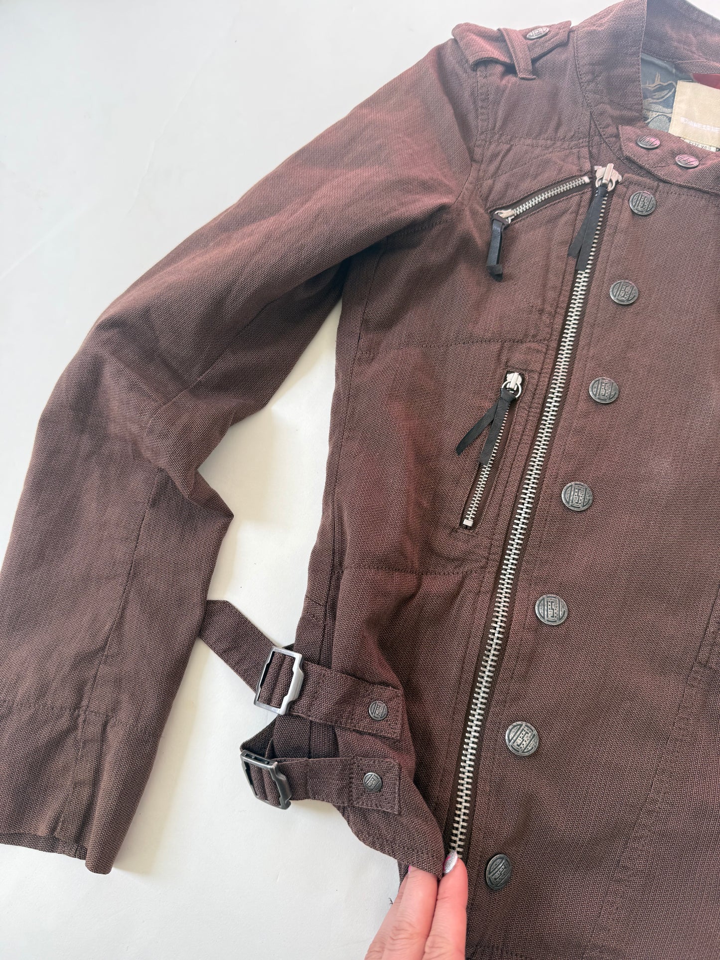 Diesel Fitted Asymmetric Buckle Jacket (XS)