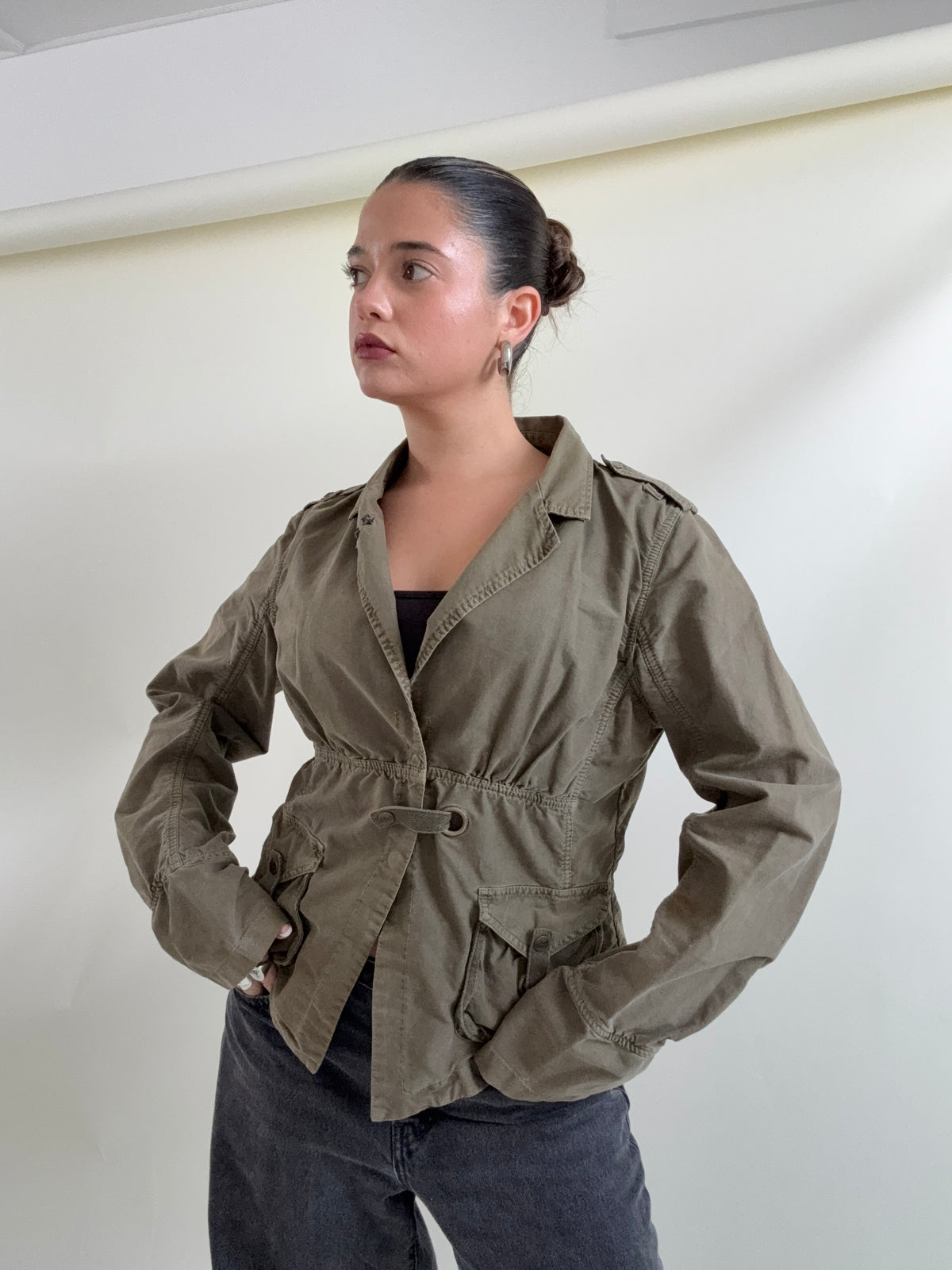 Hooch Khaki Utility Jacket (UK14)