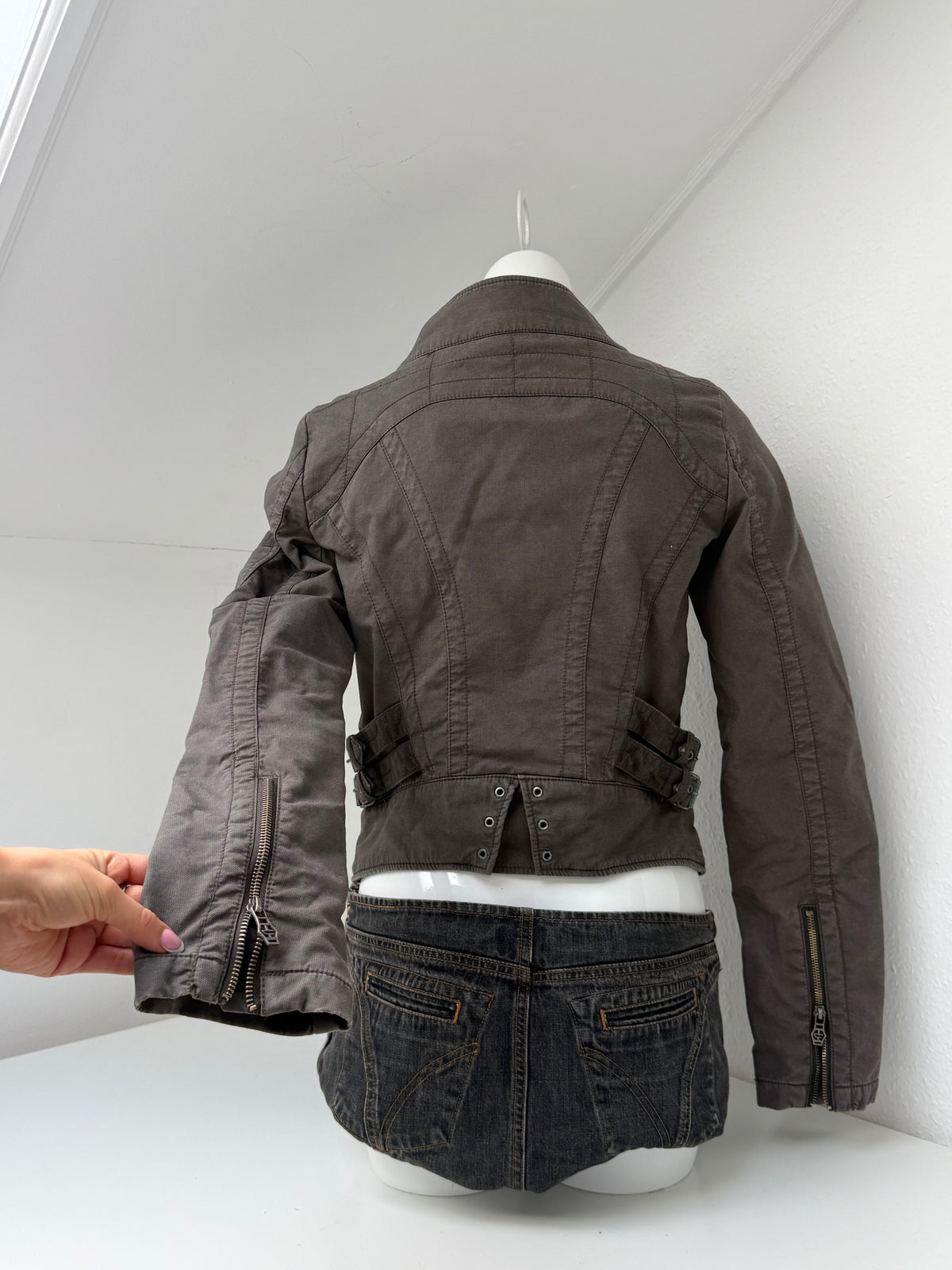 Diesel Cropped Utility Jacket (L)