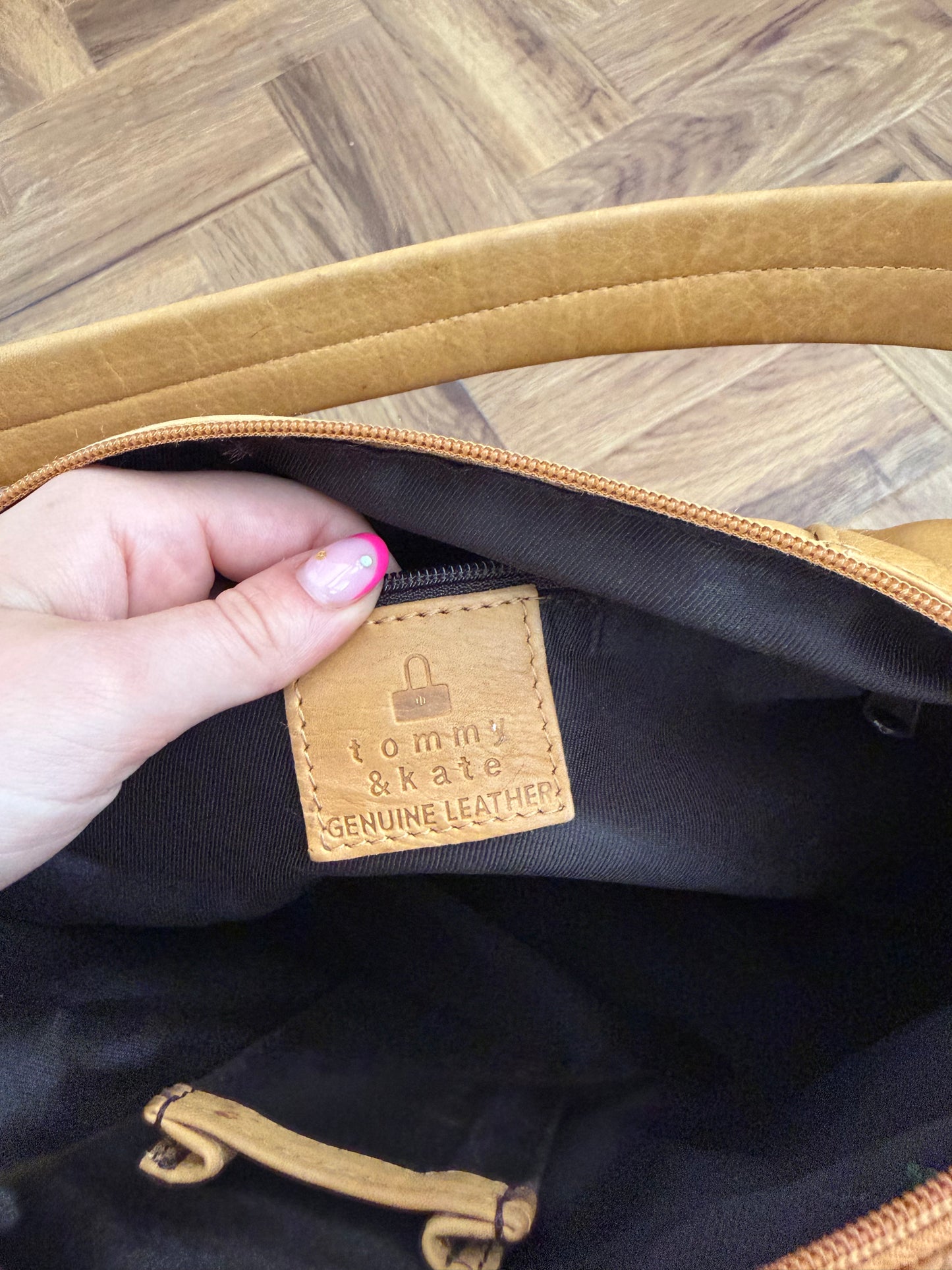 Vintage Leather Buckle Shoulder Bag