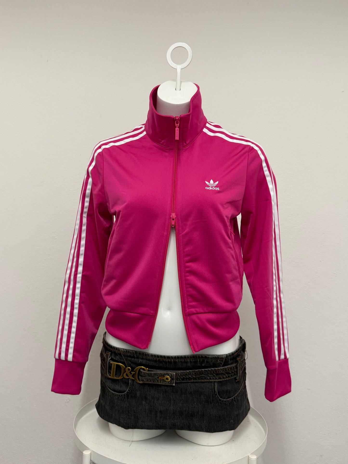 Pink Adidas Tracksuit Top (UK10)