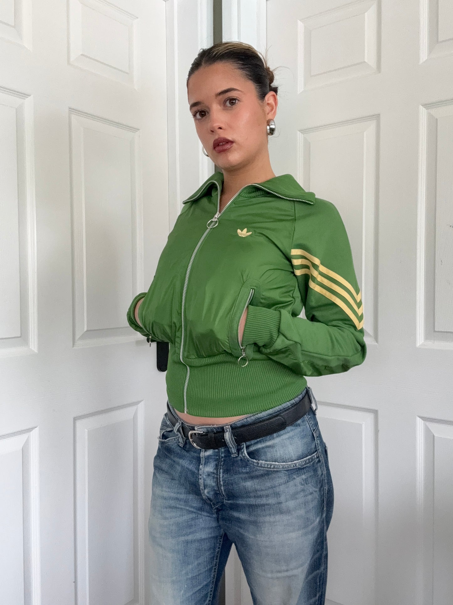 Adidas Green Bomber Jacket (UK10)
