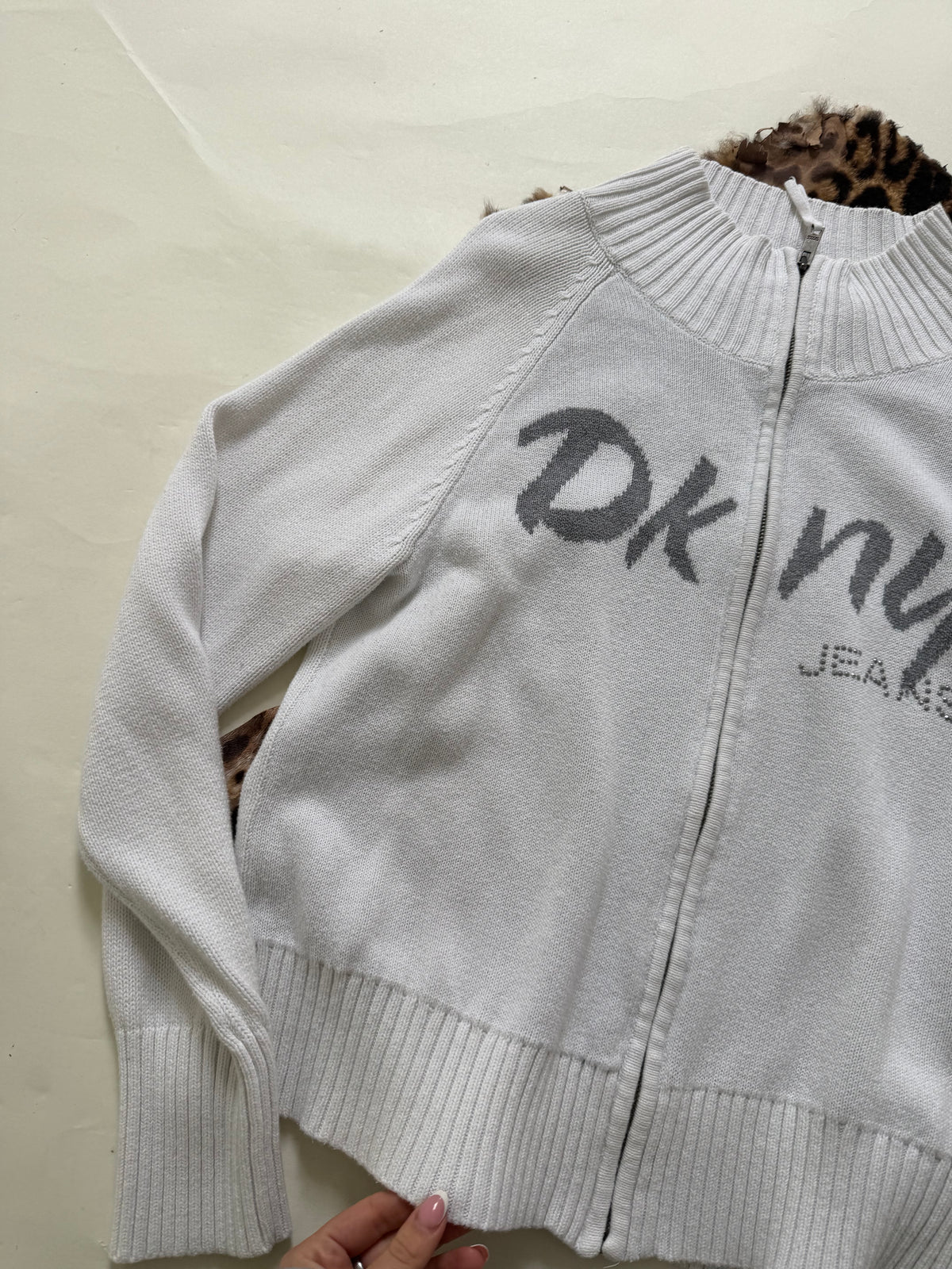 DKNY Knit Zip Jumper (L)