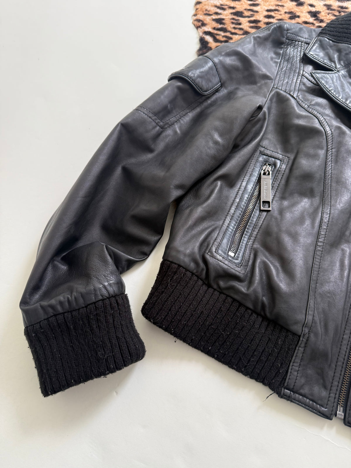 Vintage Leather Jacket (UK16)