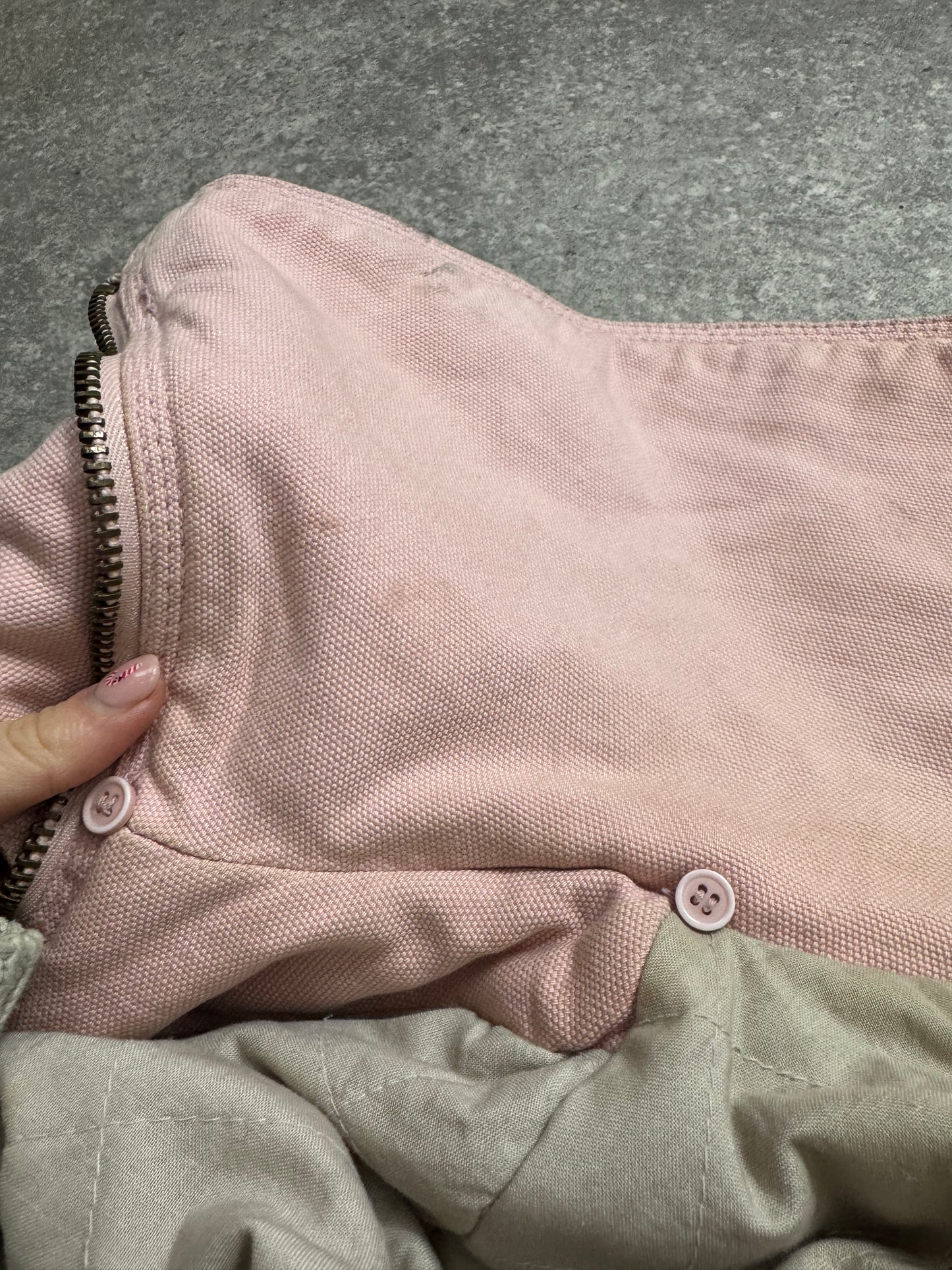 Y2K Pink Bomber Utility Style Jacket (UK8)