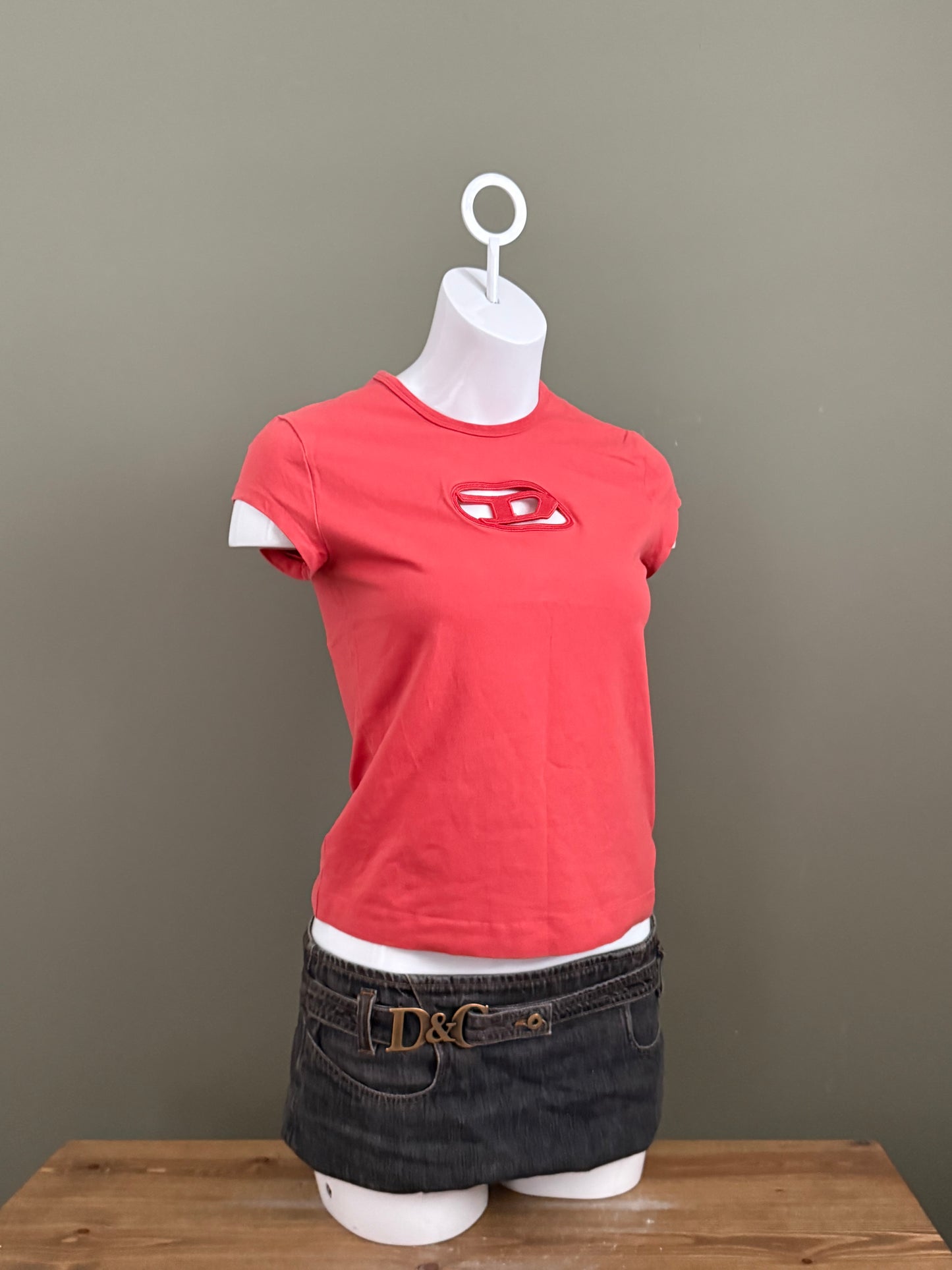 Diesel Cut Out Baby Tee (L)