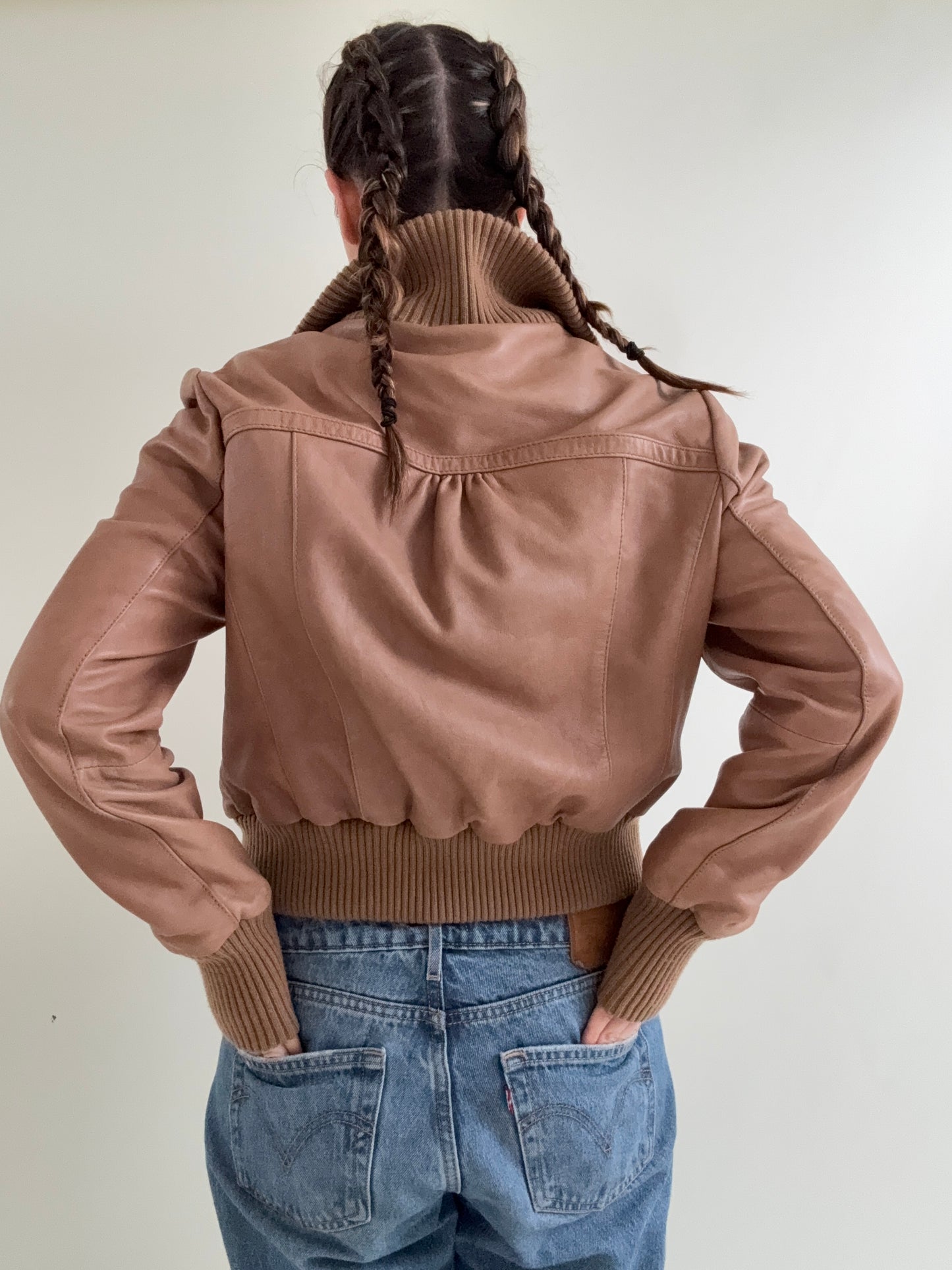 Oasis Leather Jacket (UK16)