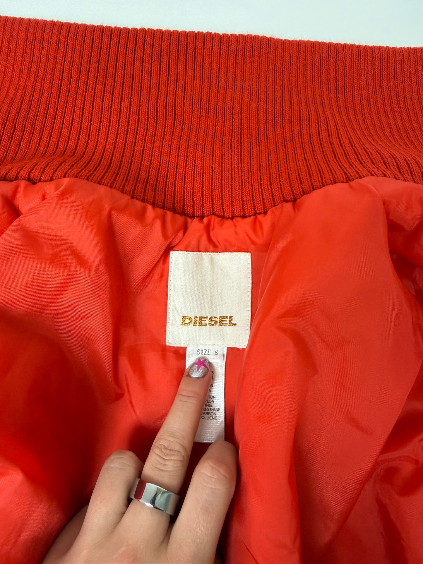 Diesel Red Bomber Jacket (S)