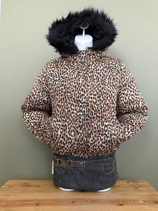 Leopard Puffer Jacket (S)