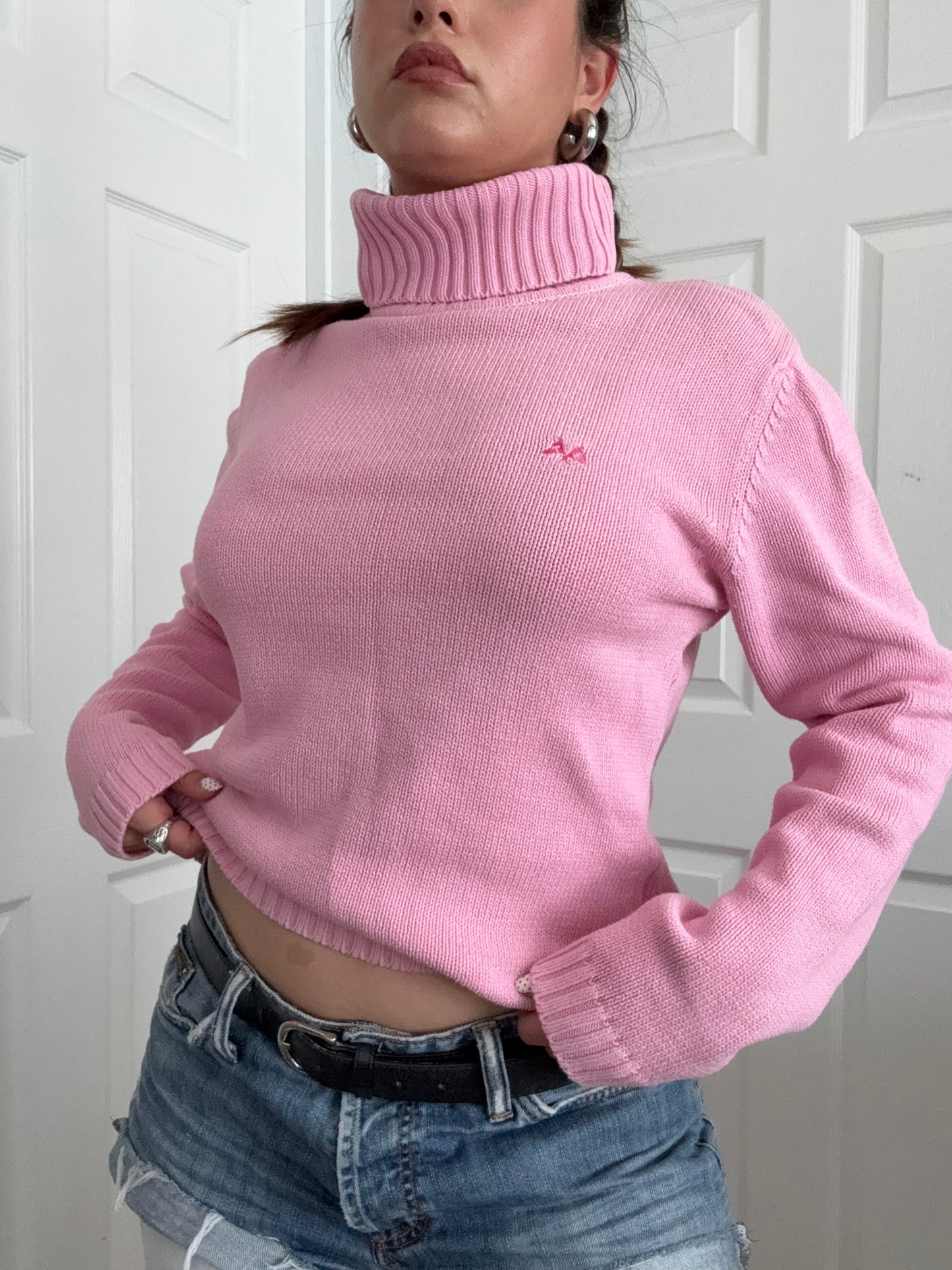 Thomas Burberry Pink Knit Jumper (L)
