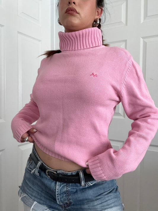 Thomas Burberry Pink Knit Jumper (L)