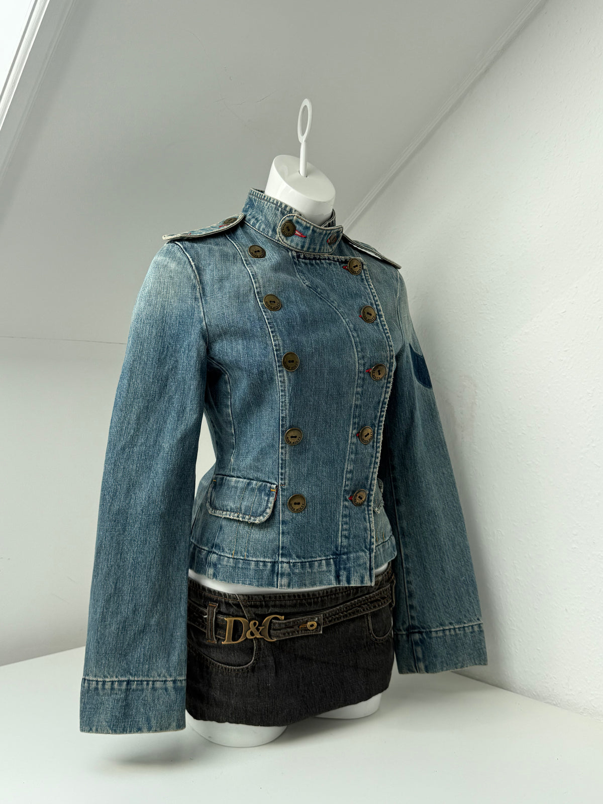 Miss Sixty Denim Military Jacket (M)
