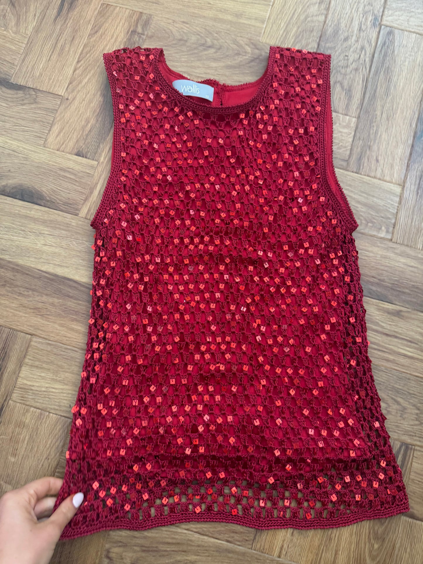 Crochet Sequin Top (UK10)