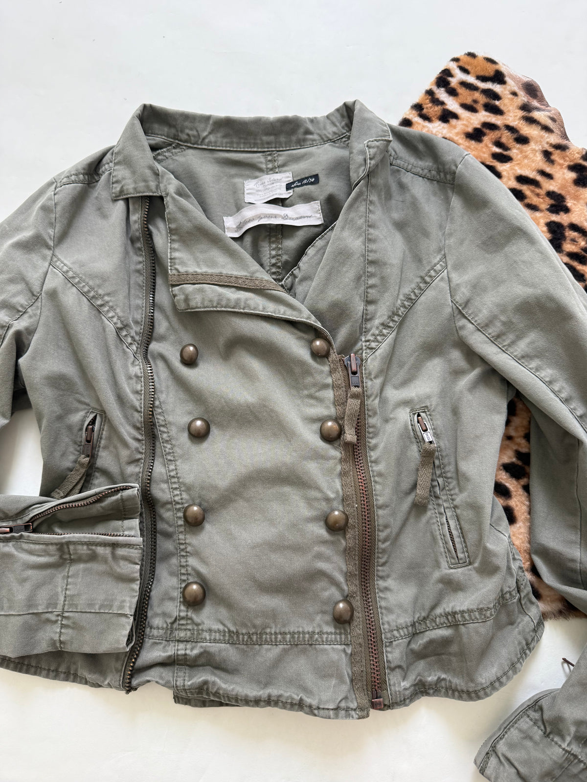 Khaki Military Jacket (UK12)