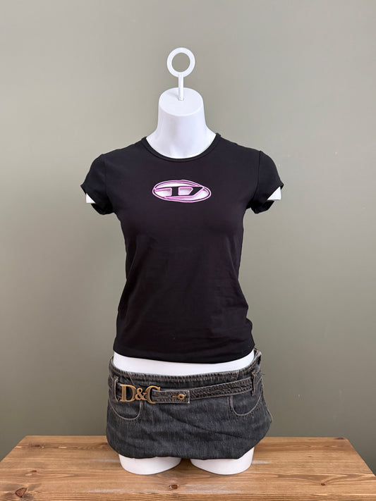 Diesel Cut Out Baby Tee (M)