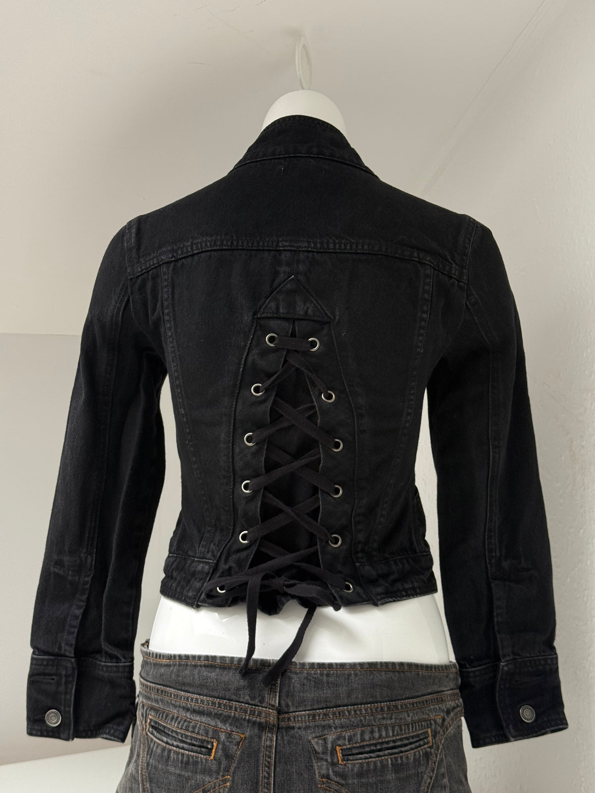 Y2K Black Corset Jacket (S)