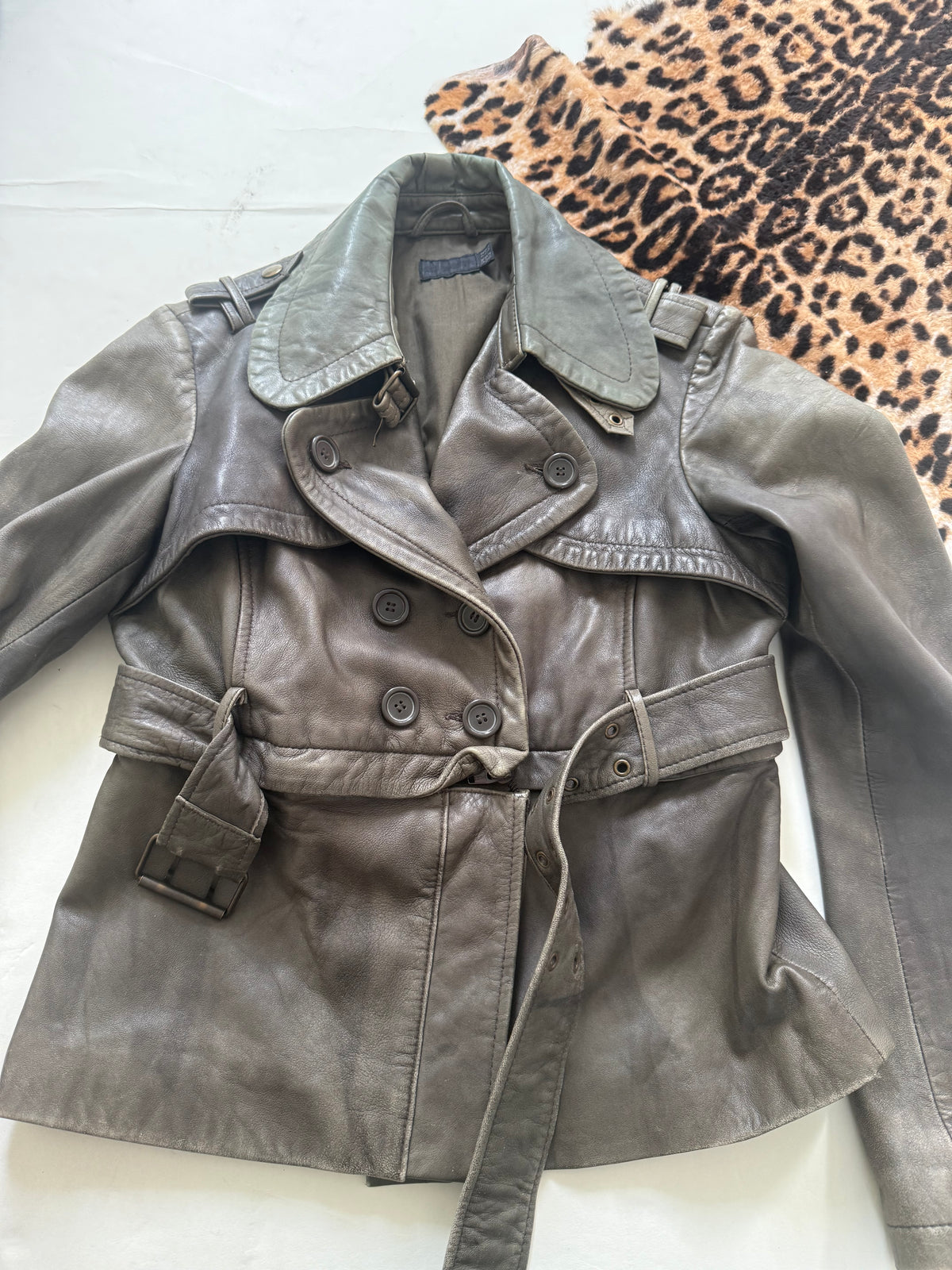 Allsaints 2 in 1 Leather Jacket (UK12)